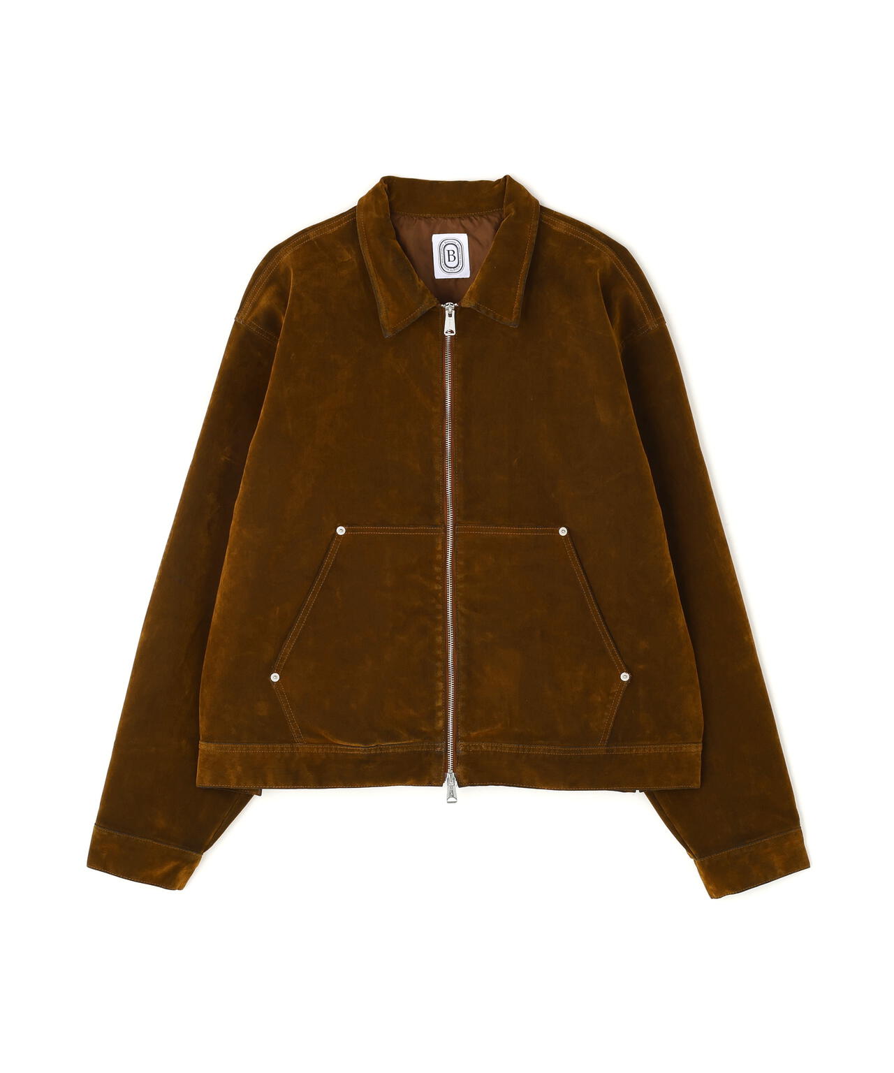 B omnivore/ビーオムニボー  FLOCKY DENIM COVER JACKET フロッキーデニムカバージャケット