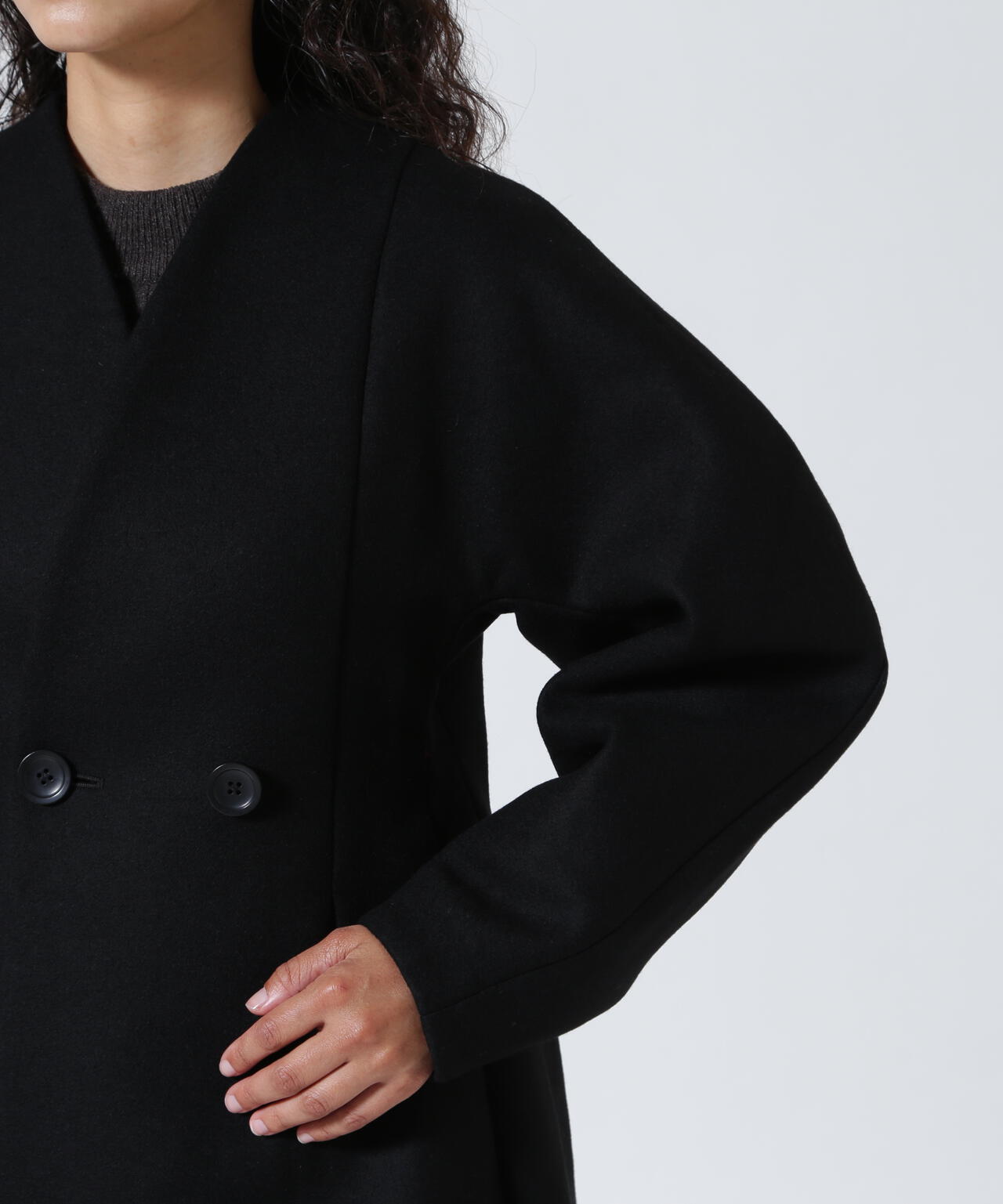 RHODOLIRION/ロドリリオン　Hourglass Jacket  - Melton Cloth アワーグラスジャケット