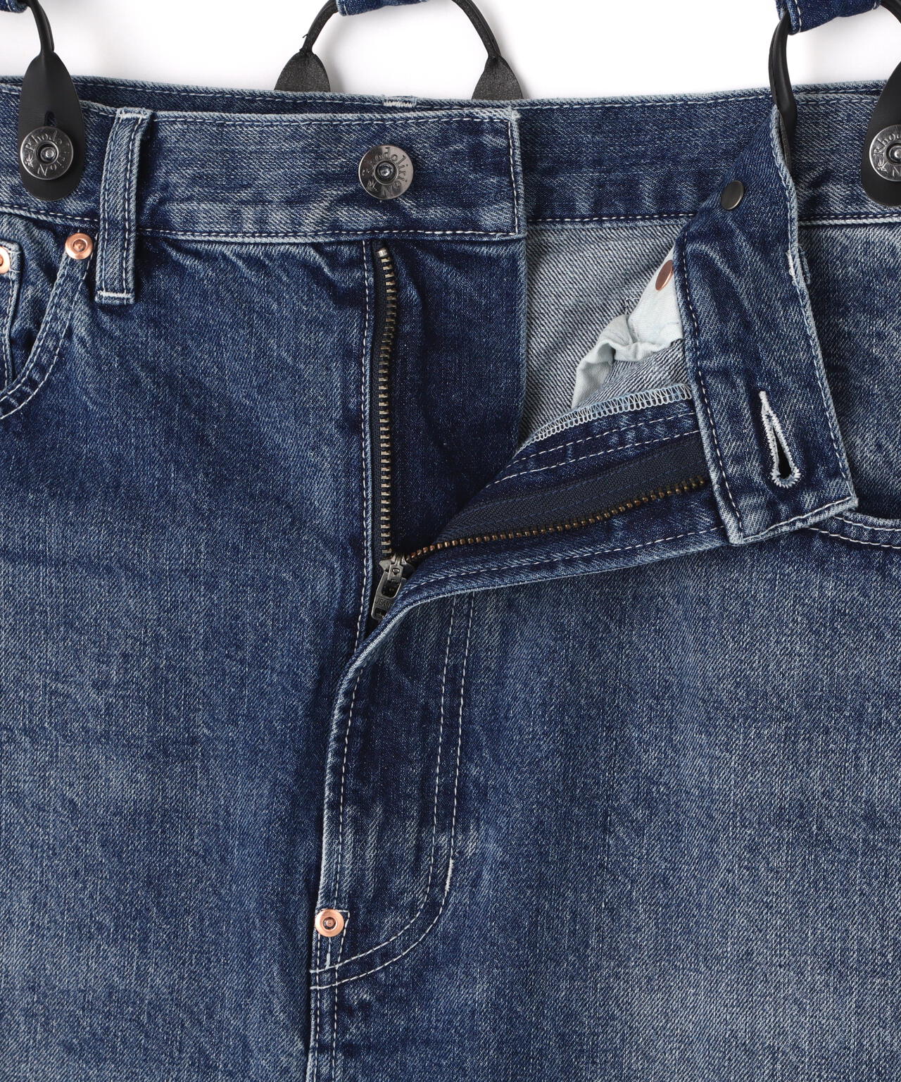 RHODOLIRION/ロドリリオン 5Pockets Suspender Pant-Denim | BEAVER