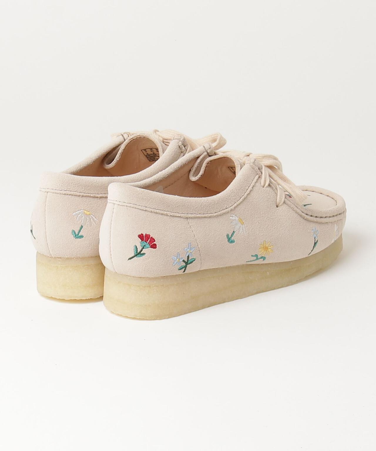 CLARKS/クラークス　Wallabee Taupe Emb ワラビートープエンブロイダリー レディース