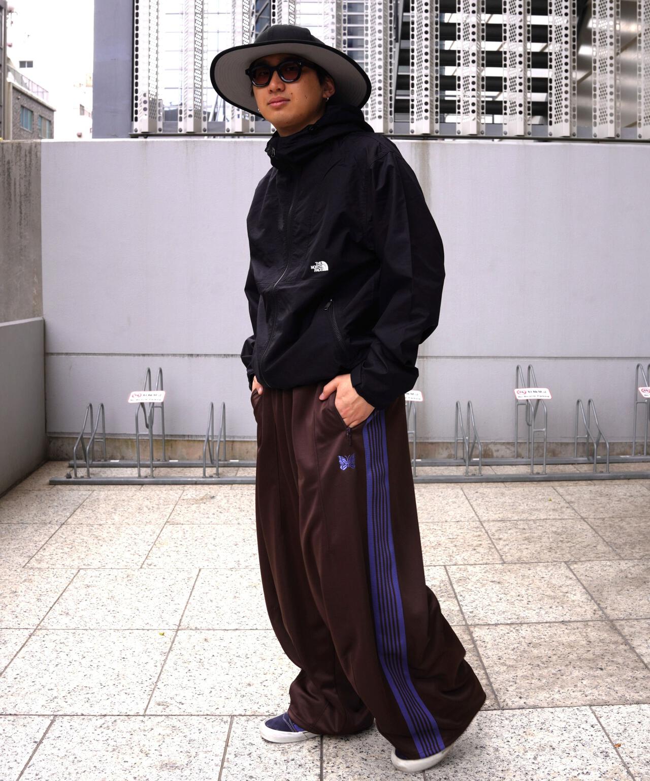 Needles ニードルズ ヒザデルパンツ H.D. Track Pant 黒A H.D. TRACK PANT - POLY SMOOTH|ヒザデル トラックパンツ - ポリ