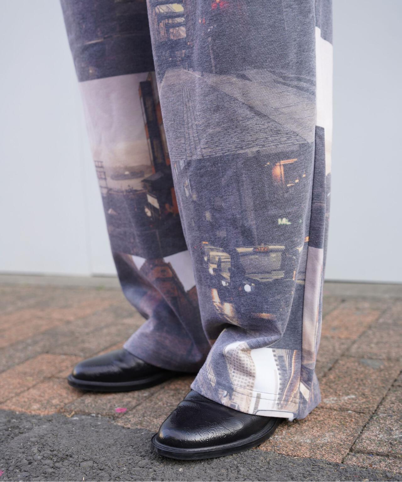 B omnivore/ビーオムニボー　GRAPHIC PANTS