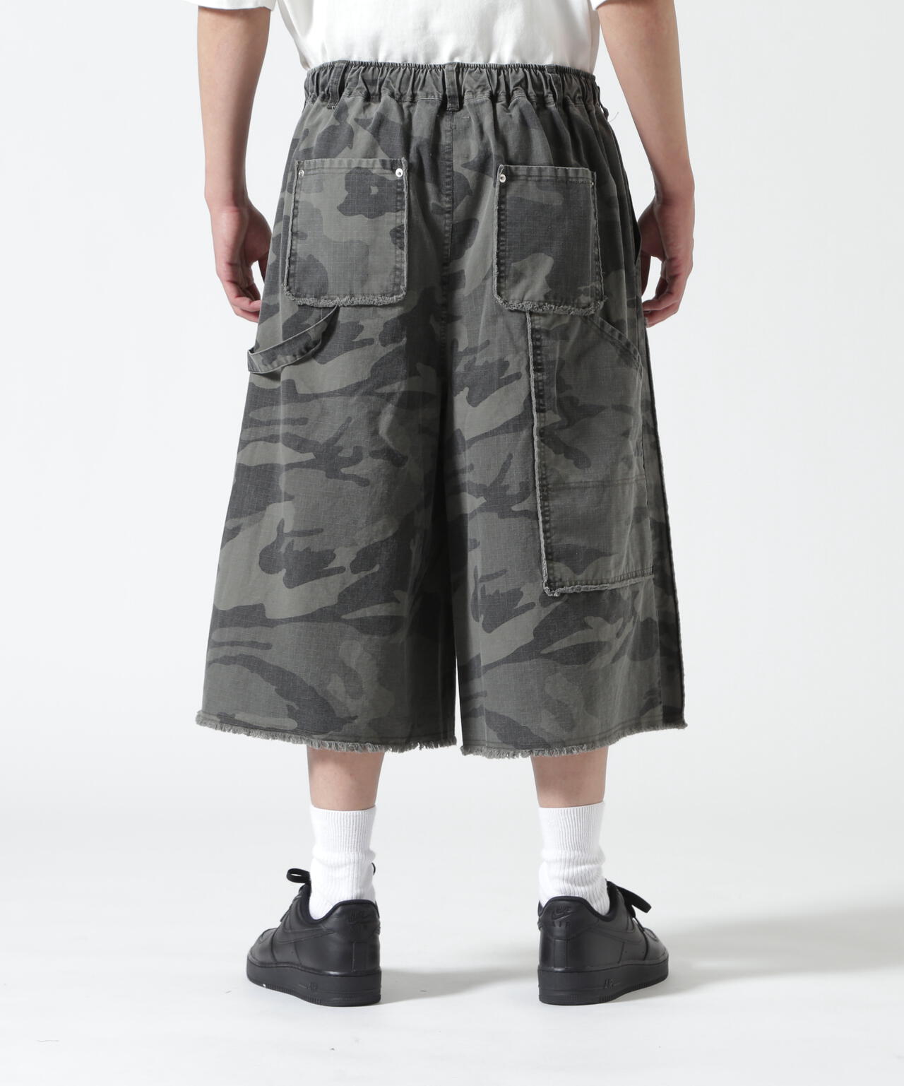 B omnivore/ビーオムニボー　W KNEE SHORTS RIP STOP ダブルニーショーツリップストップ