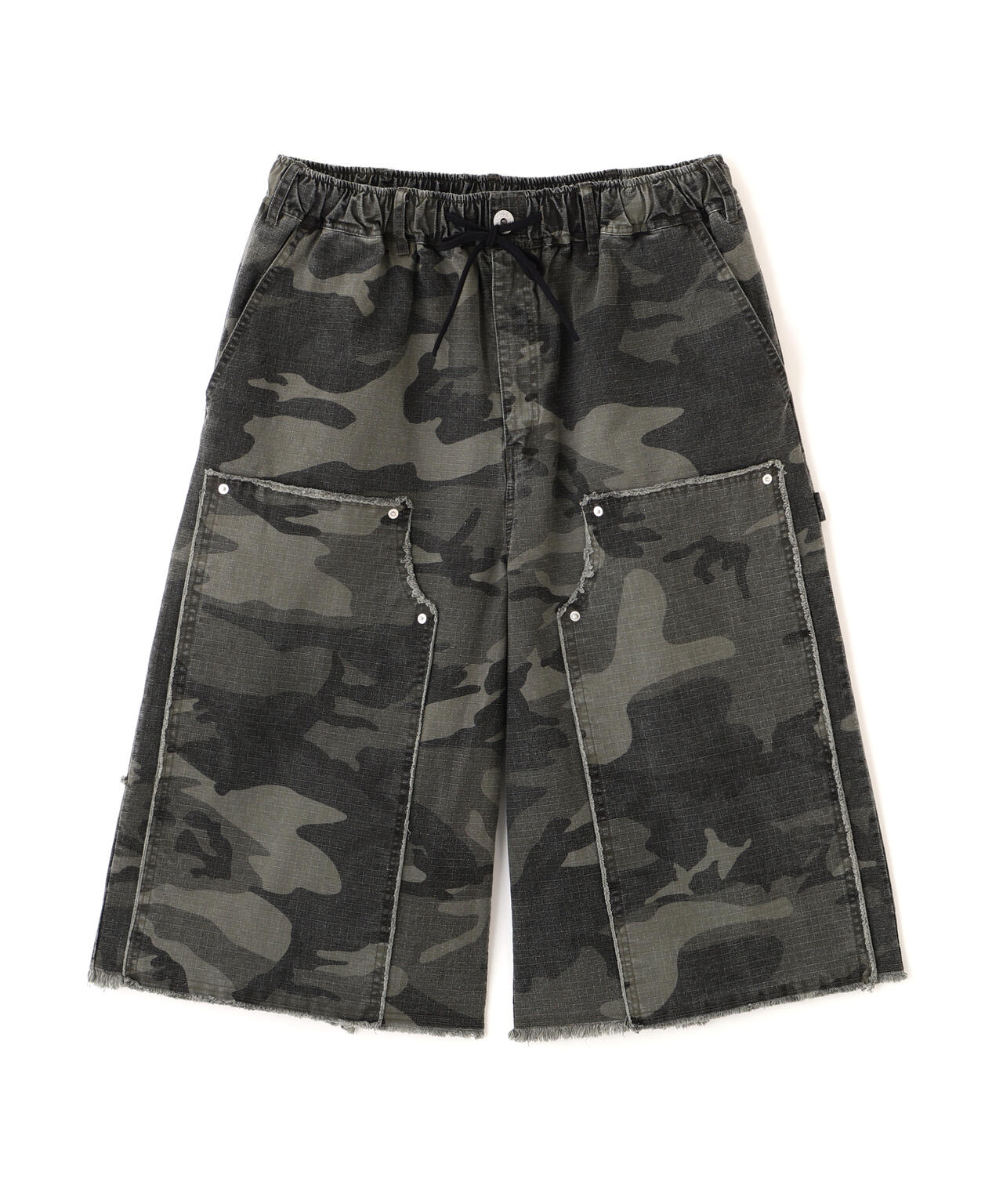 B omnivore/ビーオムニボー W KNEE SHORTS RIP STOP ダブルニー