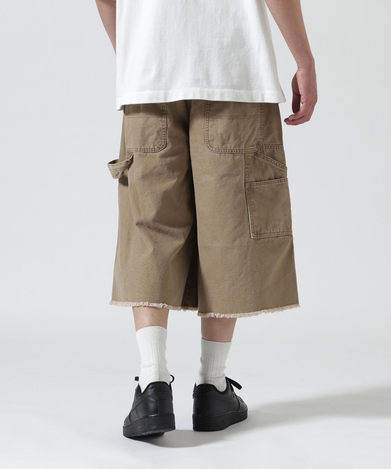 ピオニー B omnivore/ビーオムニボー W KNEE SHORTS DUCK ダブルニーショーツ