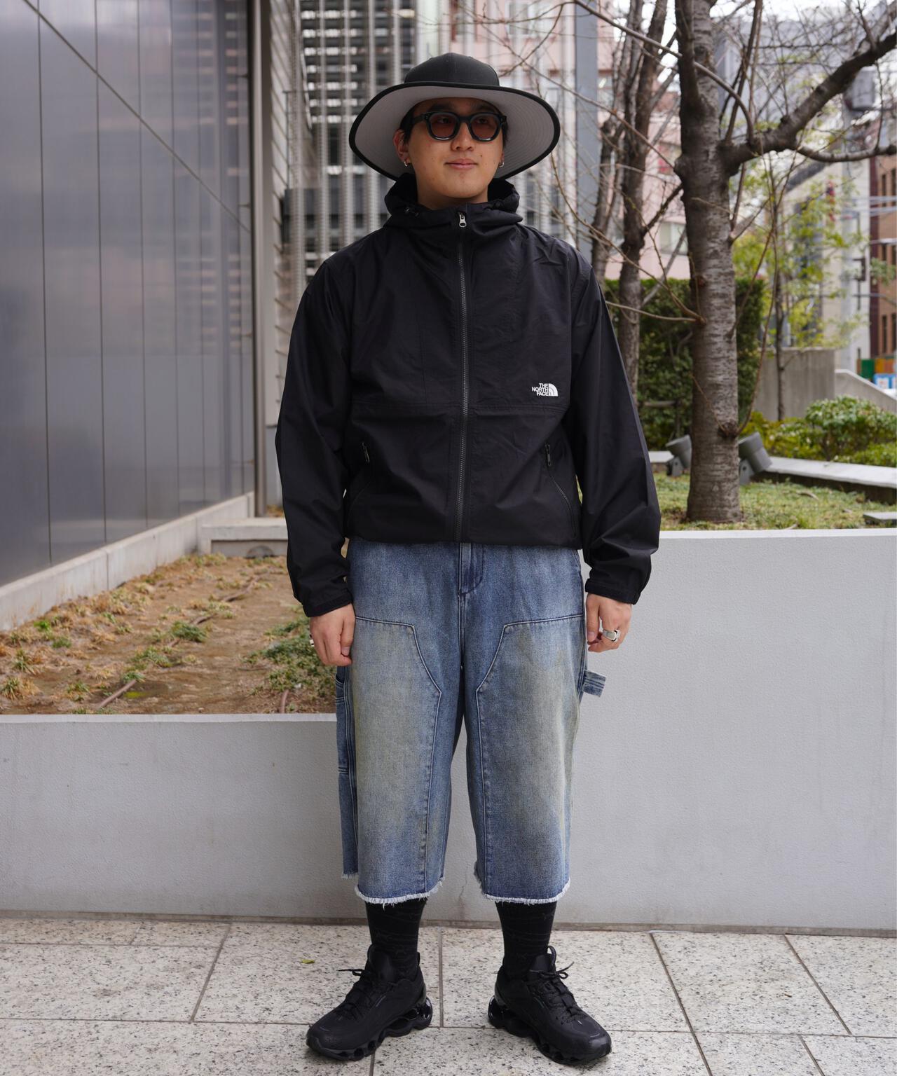 B omnivore/ビーオムニボー　W KNEE SHORTS DENIM ダブルニーショーツデニム