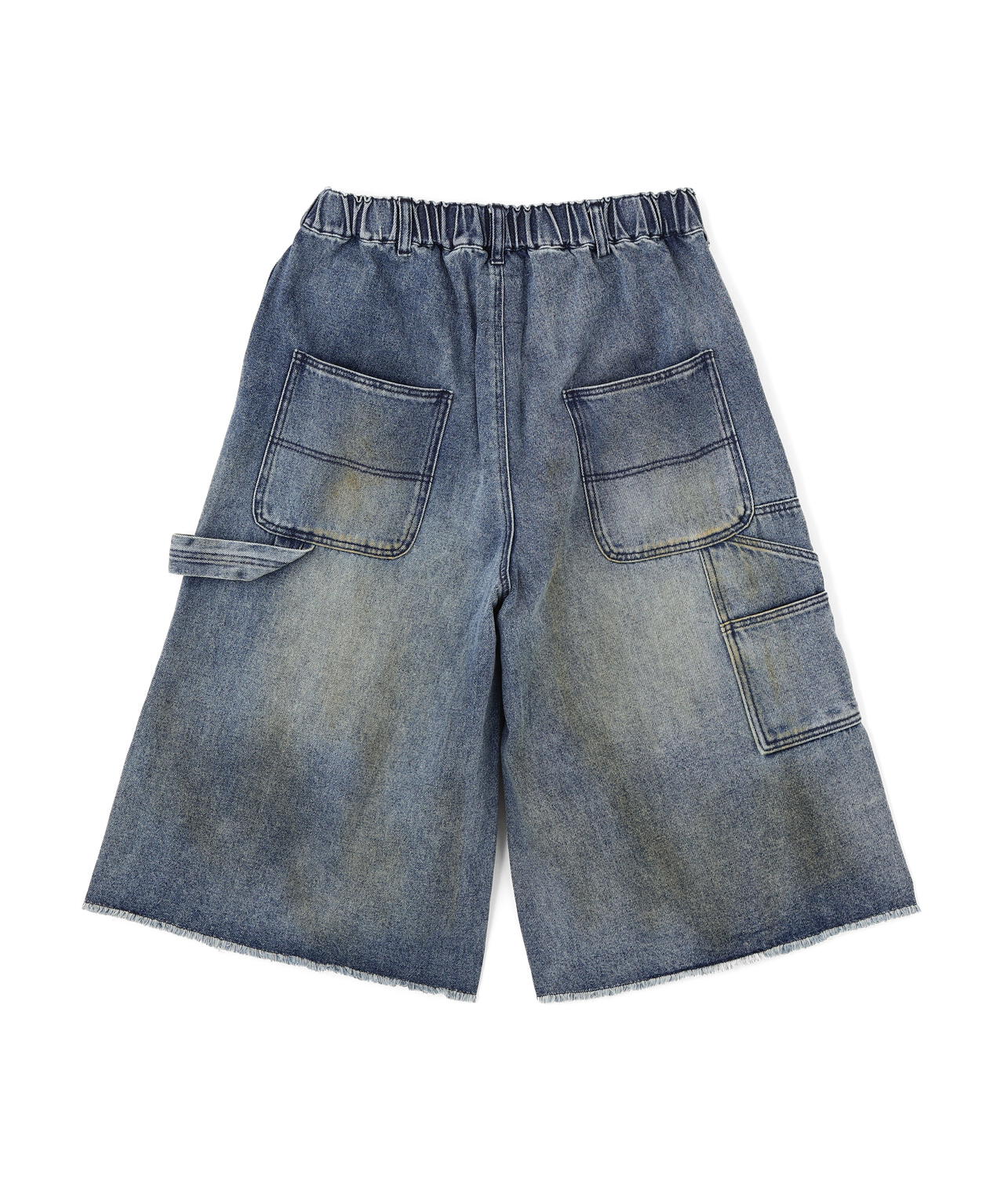 B omnivore/ビーオムニボー W KNEE SHORTS DENIM ダブルニーショーツ