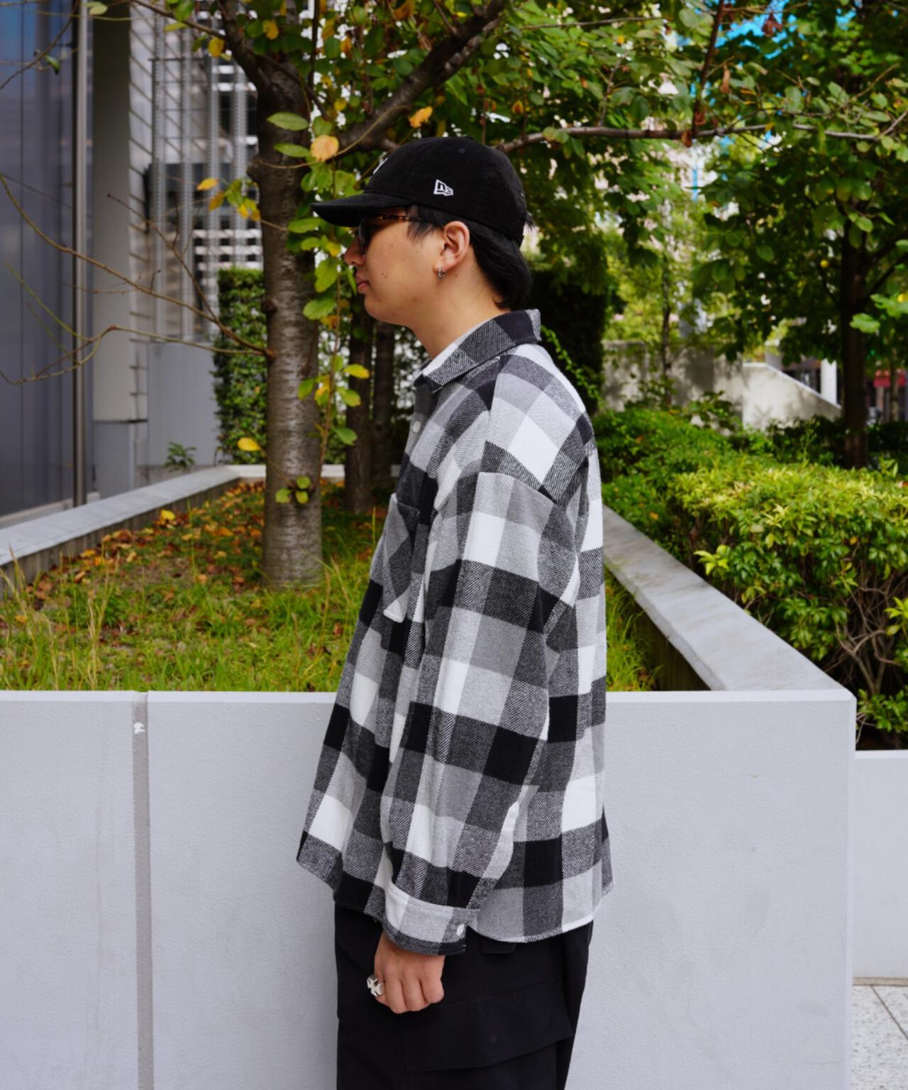 B omnivore/ビーオムニボー　BLOCK CHECK SHIRTS ブロックチェックシャツ