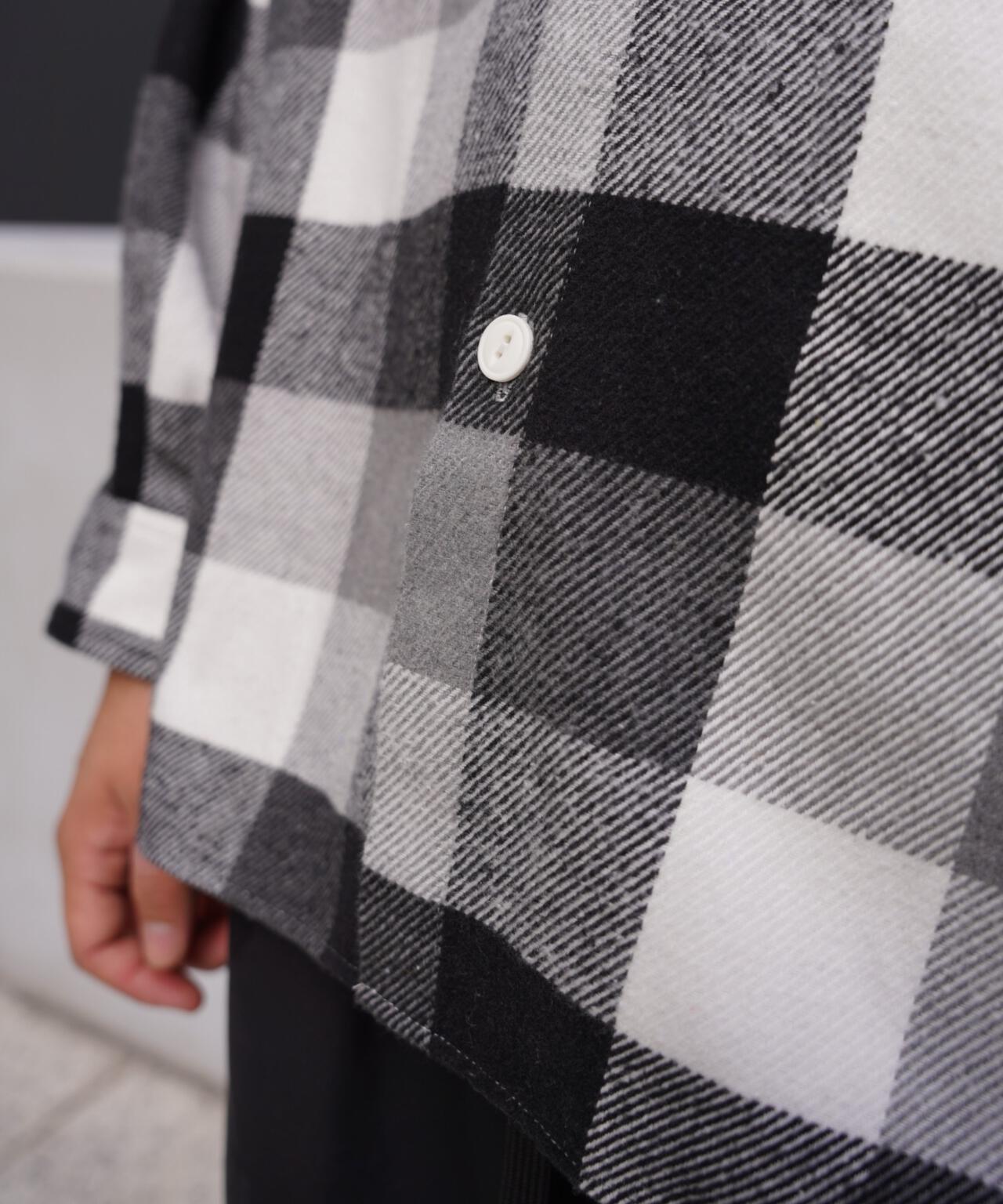 B omnivore/ビーオムニボー　BLOCK CHECK SHIRTS ブロックチェックシャツ
