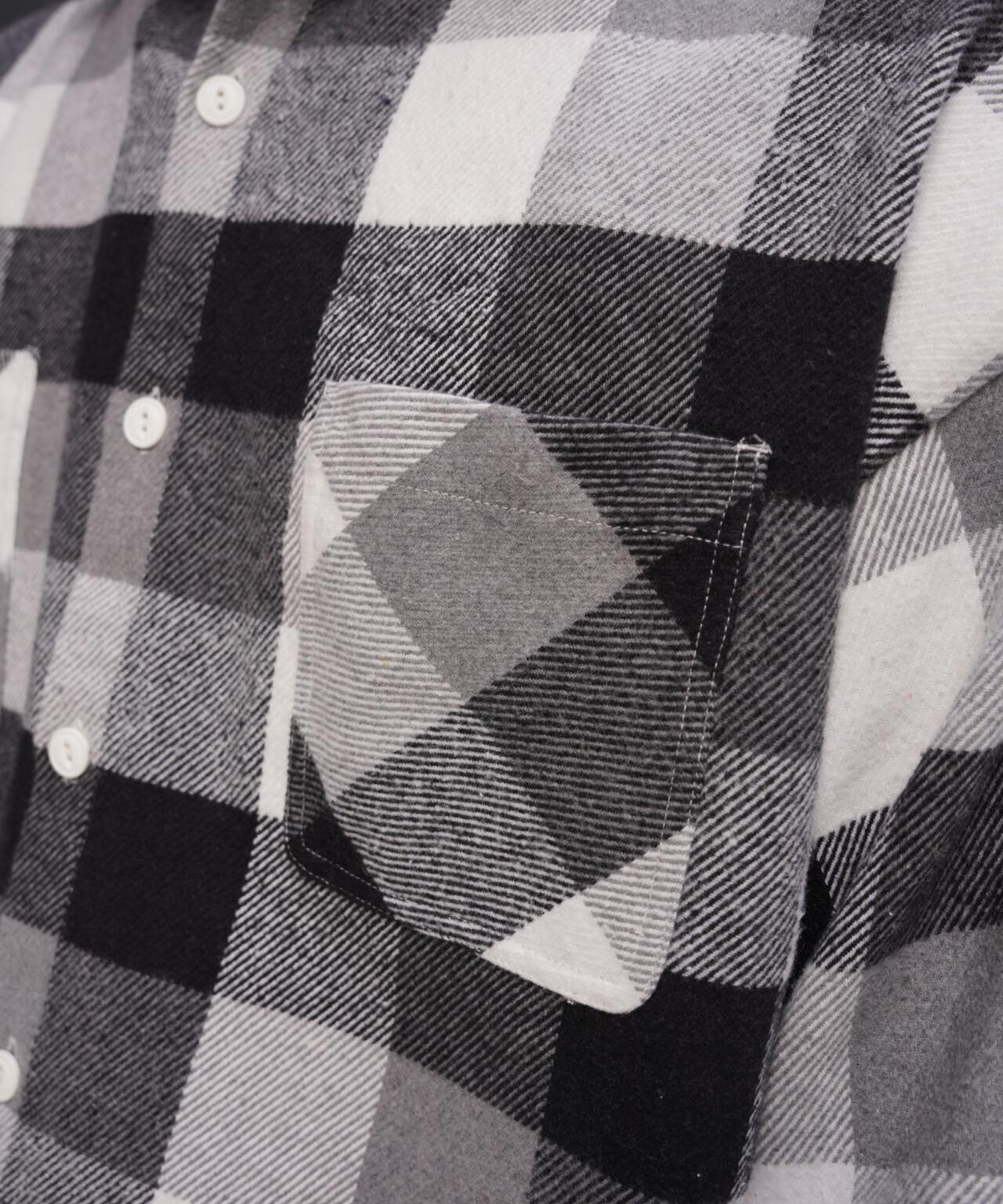 B omnivore/ビーオムニボー　BLOCK CHECK SHIRTS ブロックチェックシャツ