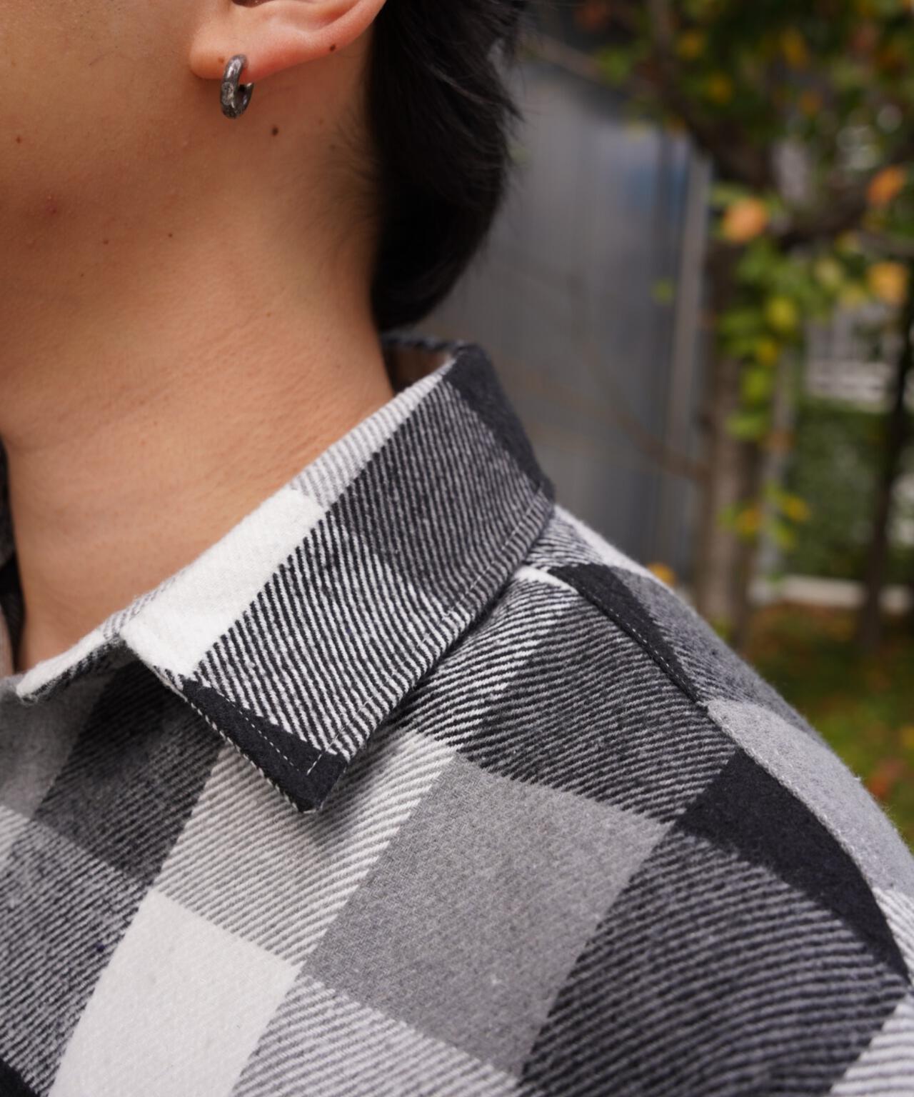 B omnivore/ビーオムニボー　BLOCK CHECK SHIRTS ブロックチェックシャツ