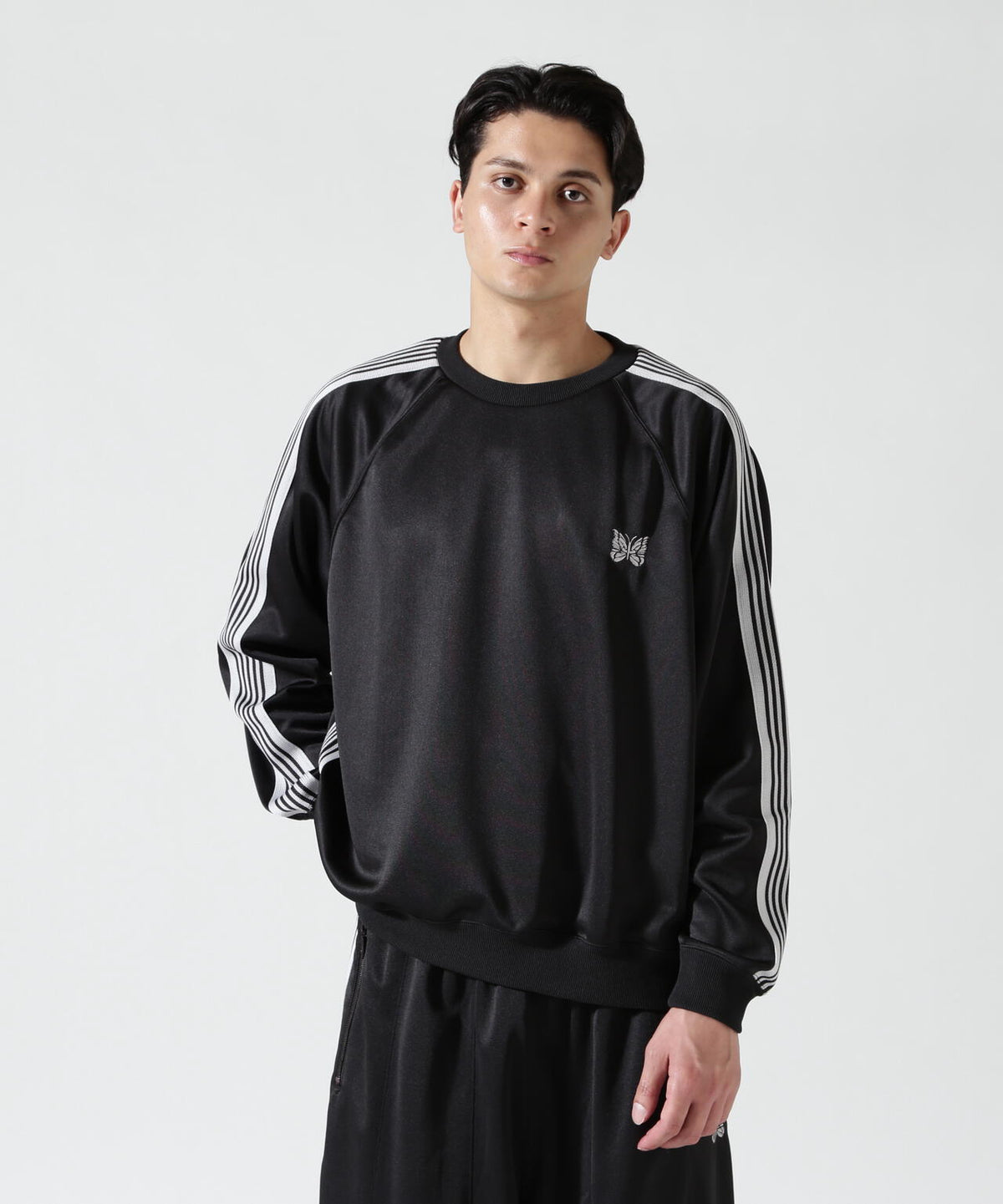 Needles/ニードルズ Track Crew Neck Shirt - Poly Smooth | BEAVER 