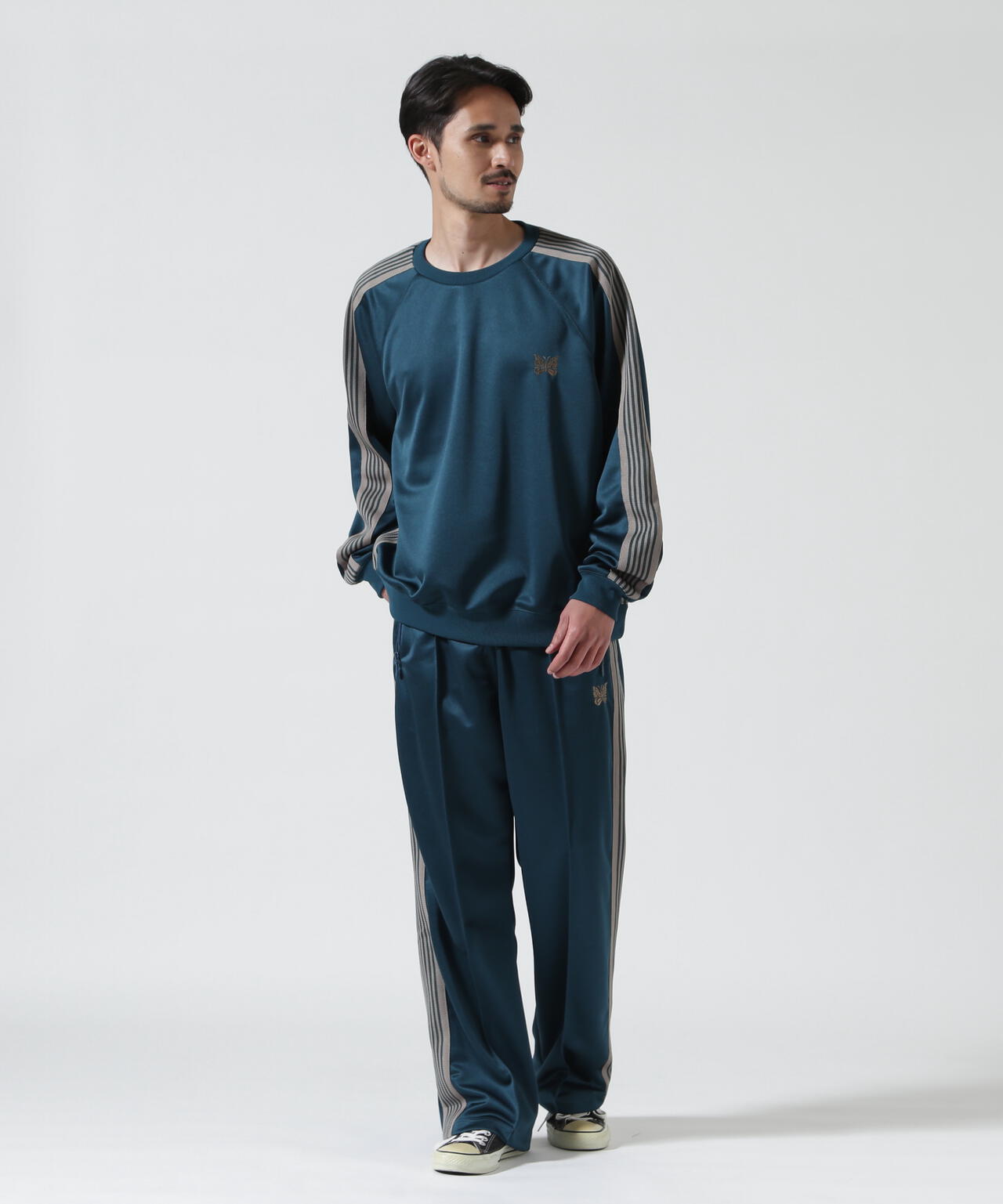 Needles/ニードルズ Track Crew Neck Shirt - Poly Smooth | BEAVER