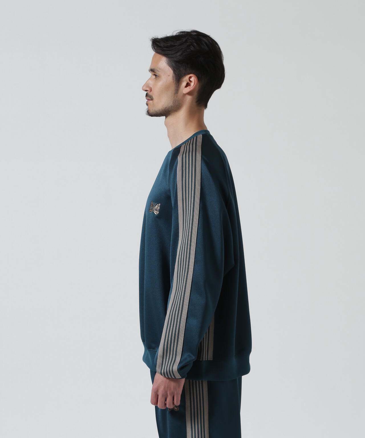 Needles/ニードルズ Track Crew Neck Shirt - Poly Smooth | BEAVER
