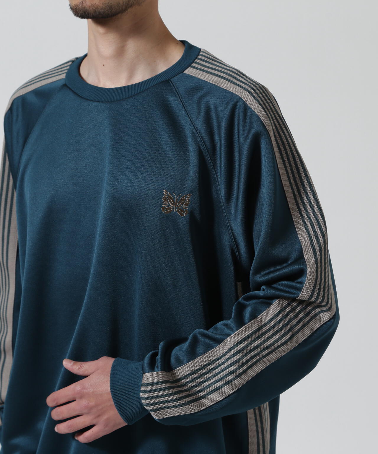 Needles/ニードルズ Track Crew Neck Shirt - Poly Smooth | BEAVER