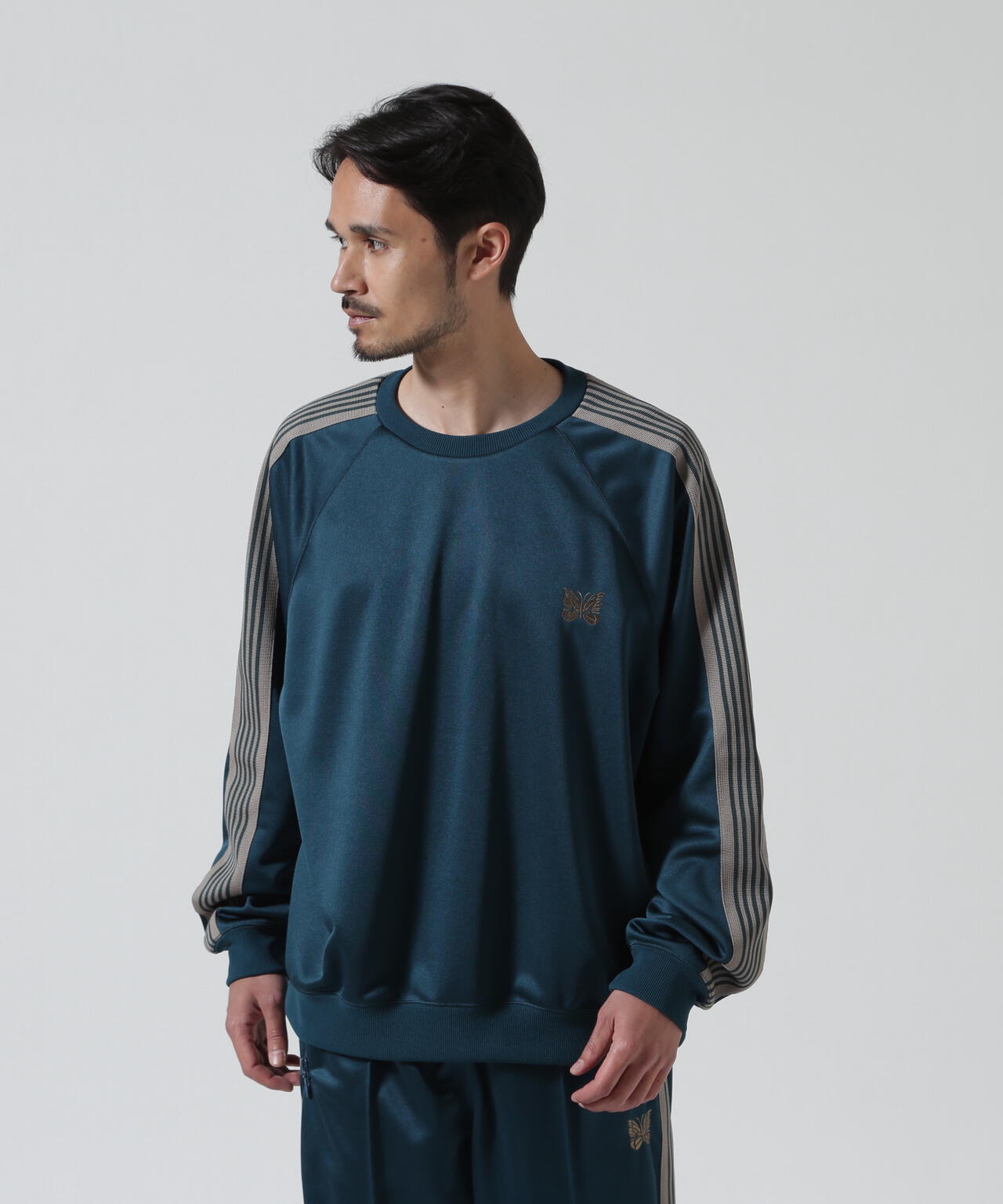 Needles/ニードルズ Track Crew Neck Shirt - Poly Smooth | BEAVER
