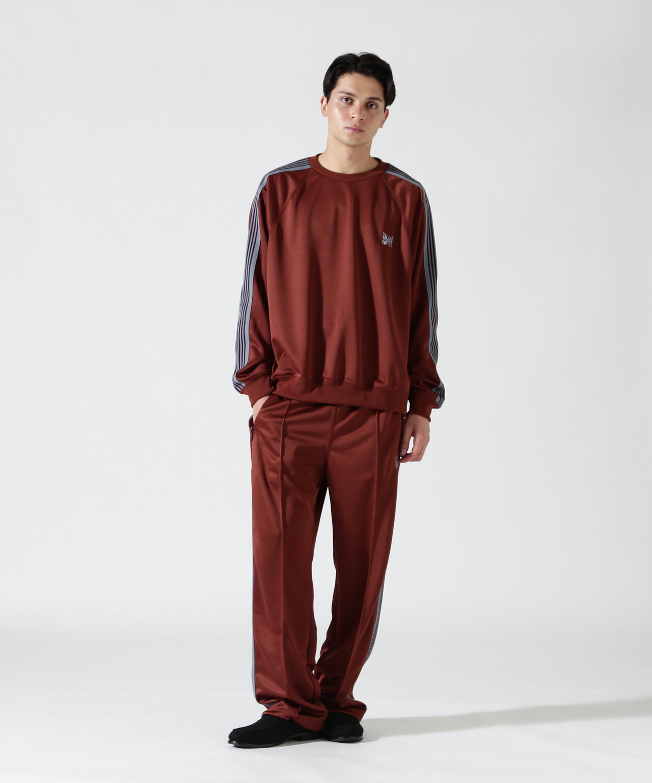 Needles/ニードルズ   Track Crew Neck Shirt - Poly Smooth