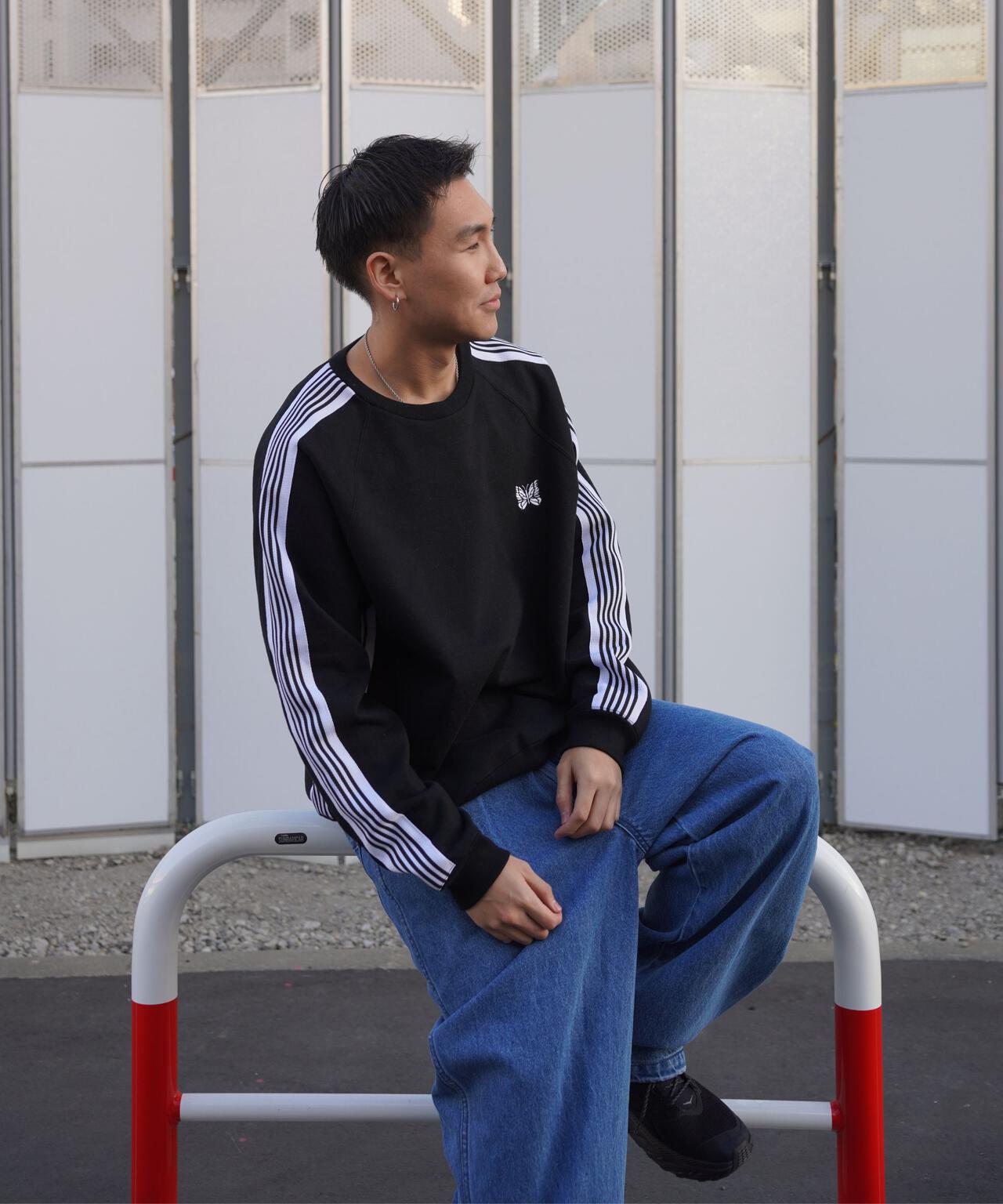 Needles/ニードルズ 別注Track Crew Neck Shirt - Cotton Jersey