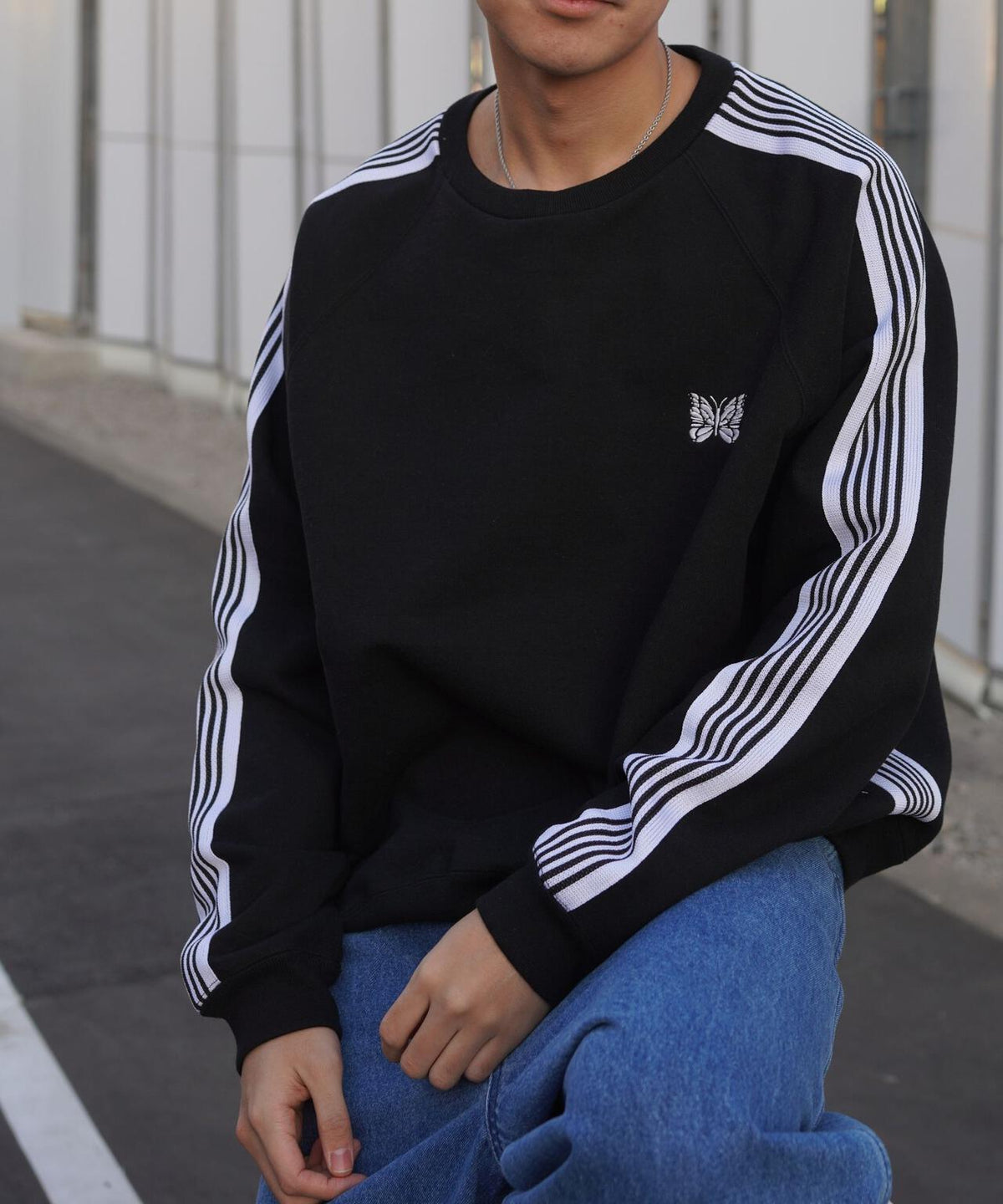 Needles/ニードルズ 別注Track Crew Neck Shirt - Cotton Jersey 