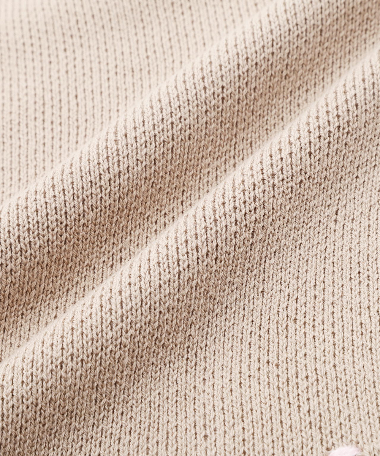 B omnivore/ビーオムニボー　HAND STITCH CREWNECK KNIT ハンドステッチクルーネックニット