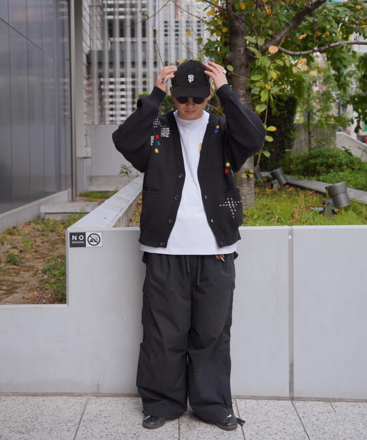 B omnivore/ビーオムニボー　HAND STITCH CARDIGAN ハンドステッチカーディガン