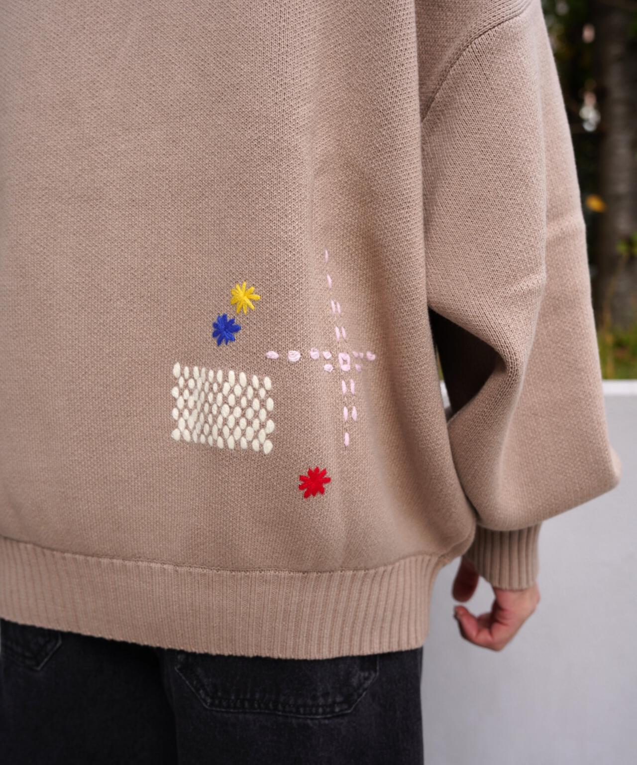 B omnivore/ビーオムニボー　HAND STITCH CARDIGAN ハンドステッチカーディガン
