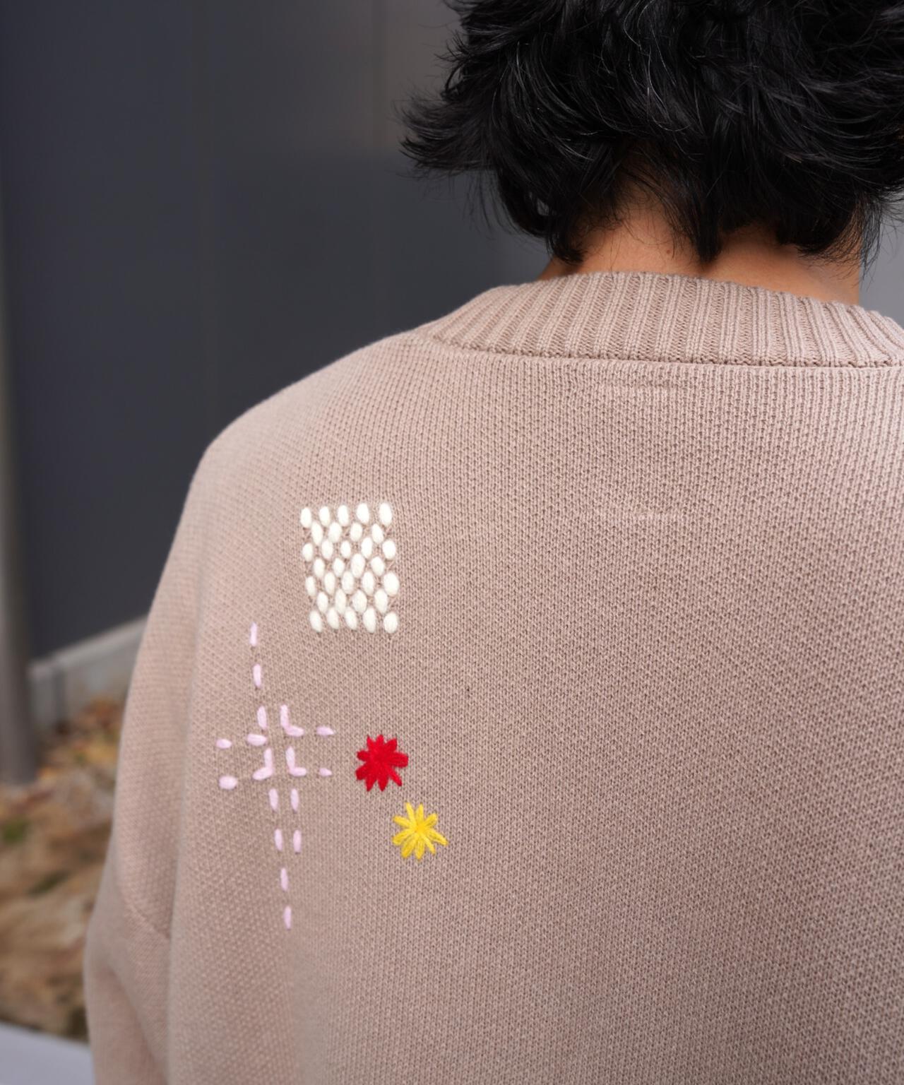B omnivore/ビーオムニボー　HAND STITCH CARDIGAN ハンドステッチカーディガン