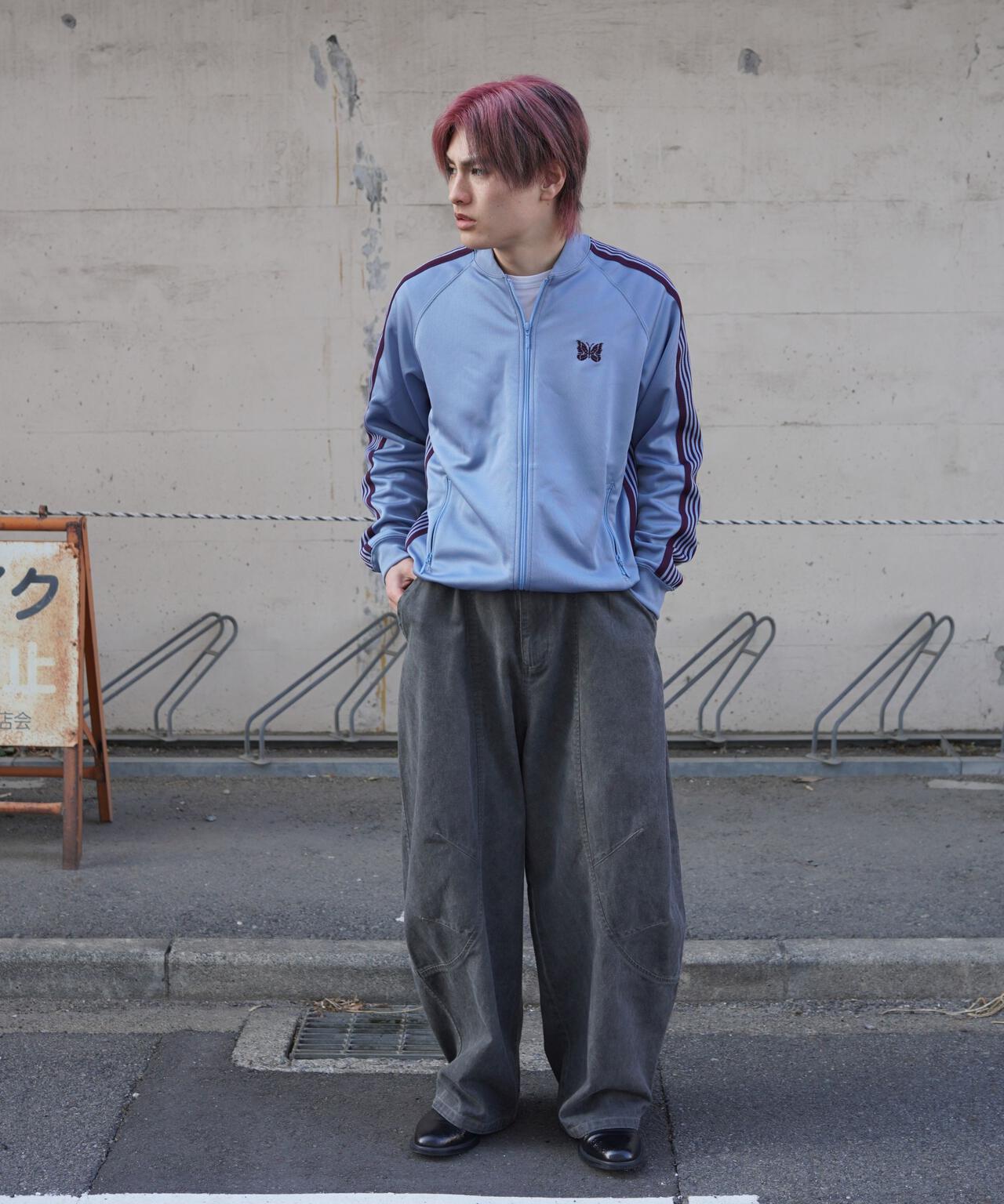 Needles/ニードルズ　 別注Rib Collar Track Jacket - Poly Smooth