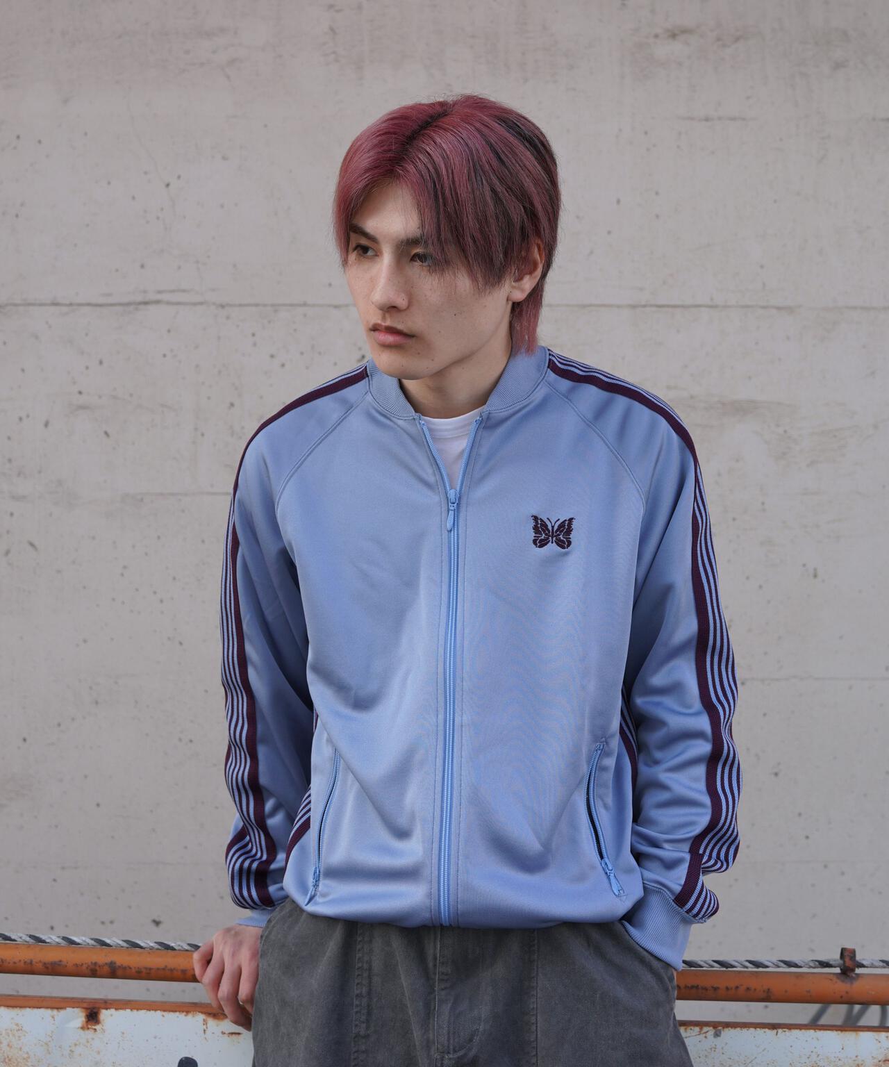 NEEDLES × BEAVERニードルス トラックジャケット ブルー M Needles/ニードルズ 別注Rib Collar Track Jacket - Poly Smooth