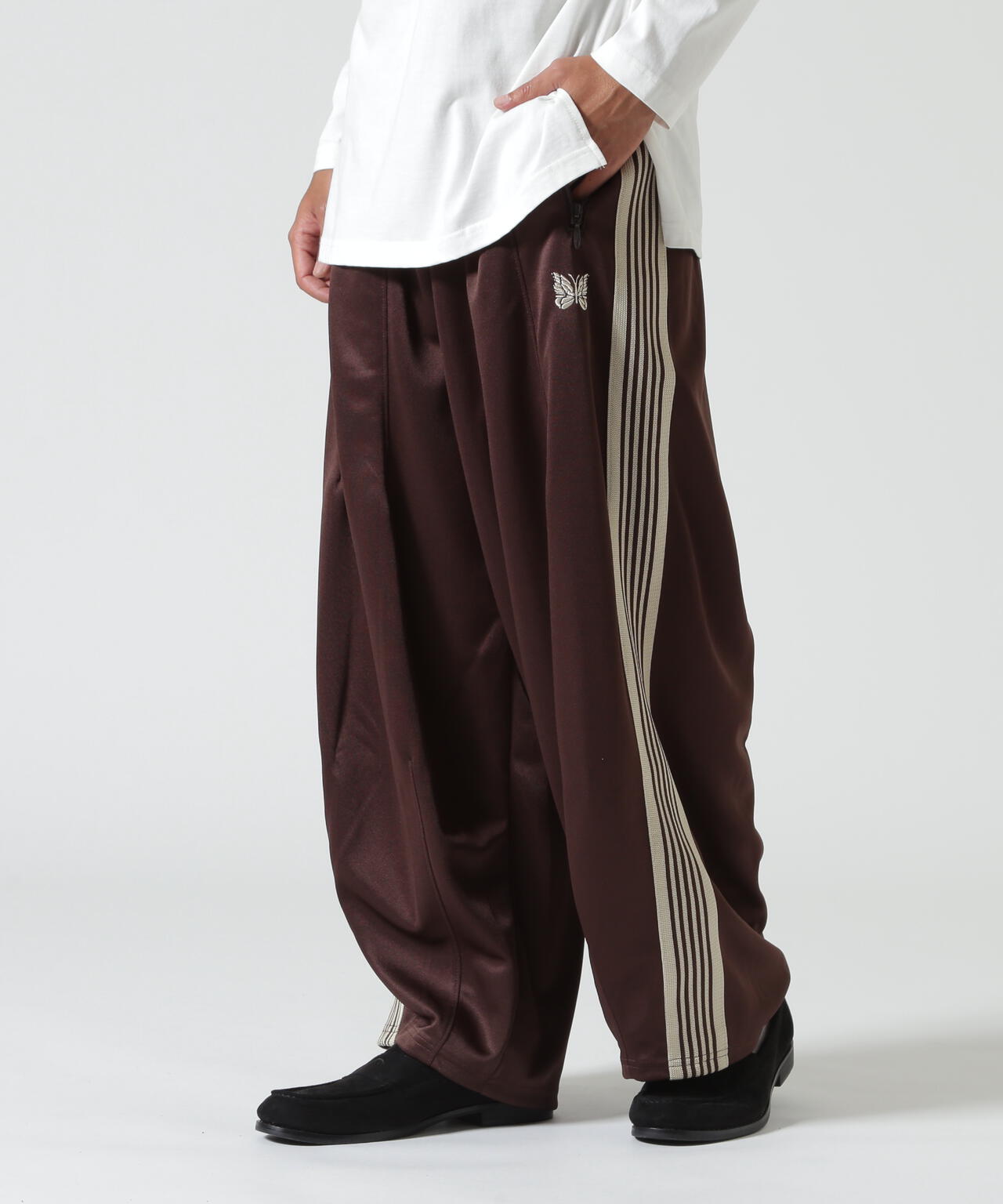 ニードルス　トラックパンツ　ビーバー別注 Needles/ニードルズ 別注H.D. Track Pant - Poly Smooth | BEAVER