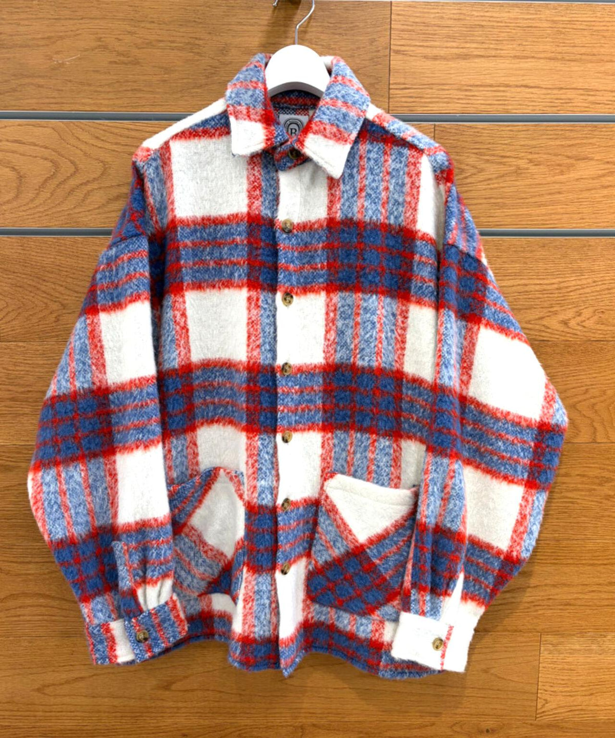 B omnivore / ビーオムニボー　SHAGGY SHIRT CHECK シャギーシャツチェック
