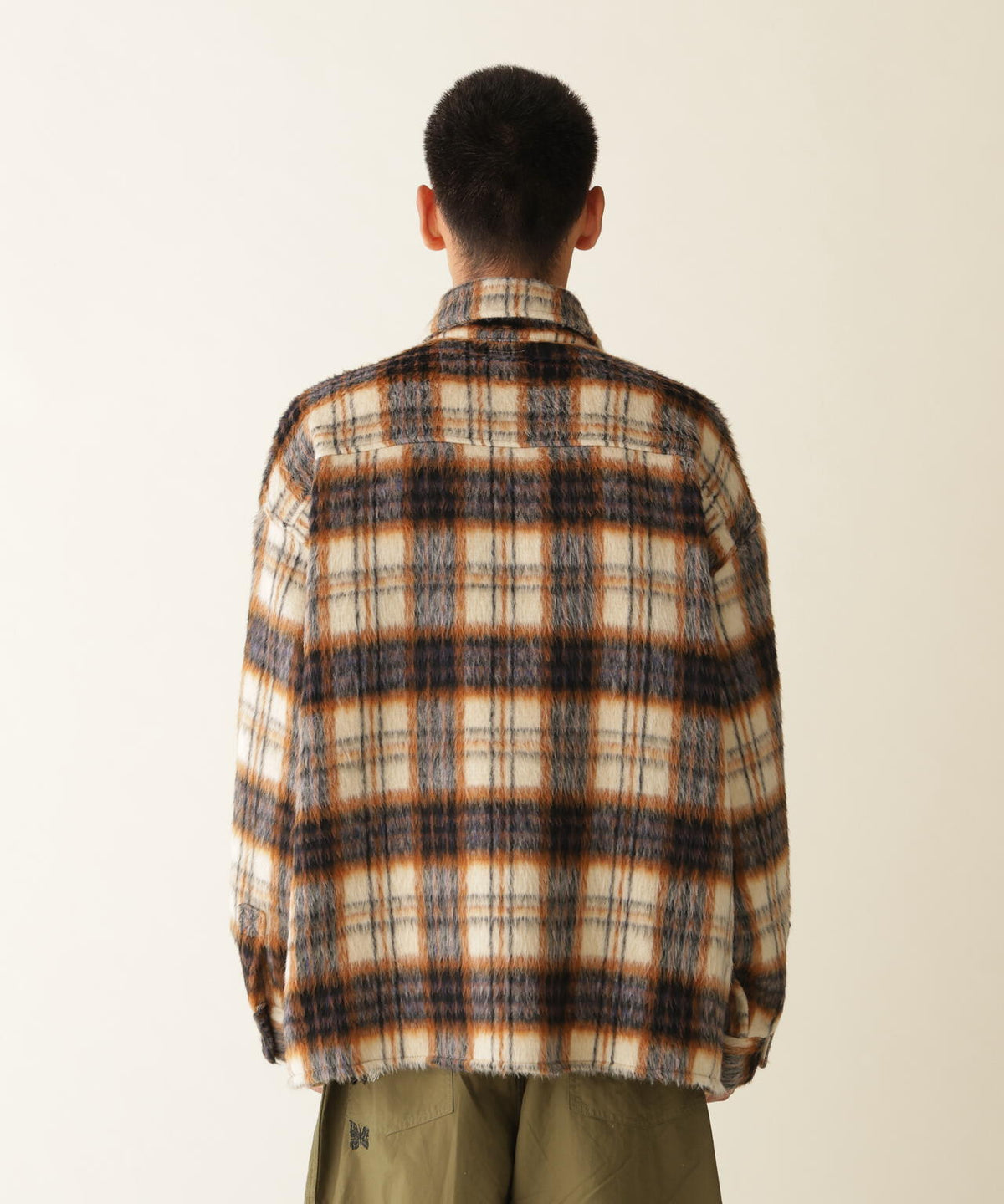 B omnivore / ビーオムニボー　SHAGGY SHIRT CHECK シャギーシャツチェック