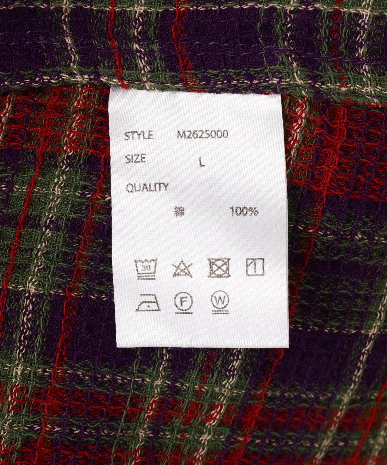 B omnivore/ビーオムニボー  PLAID PATTERN SHIRT