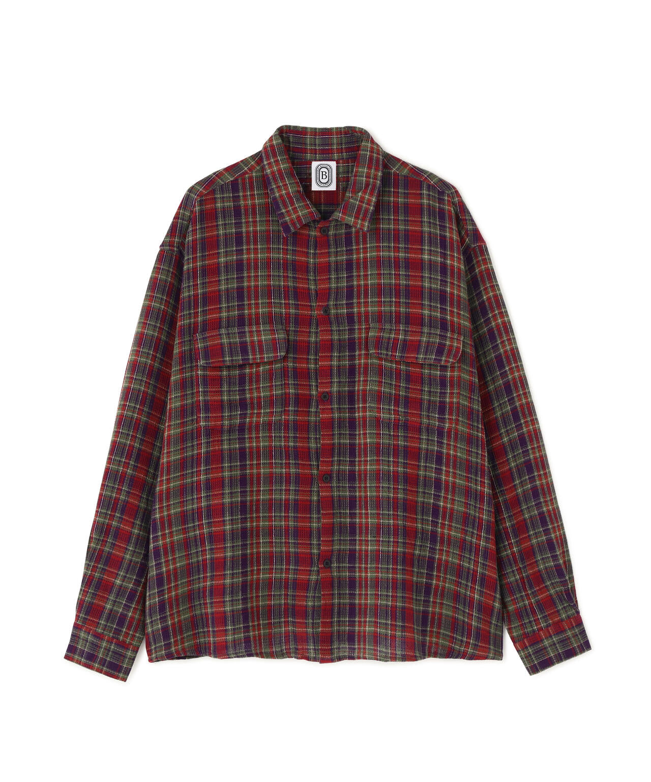 B omnivore/ビーオムニボー  PLAID PATTERN SHIRT