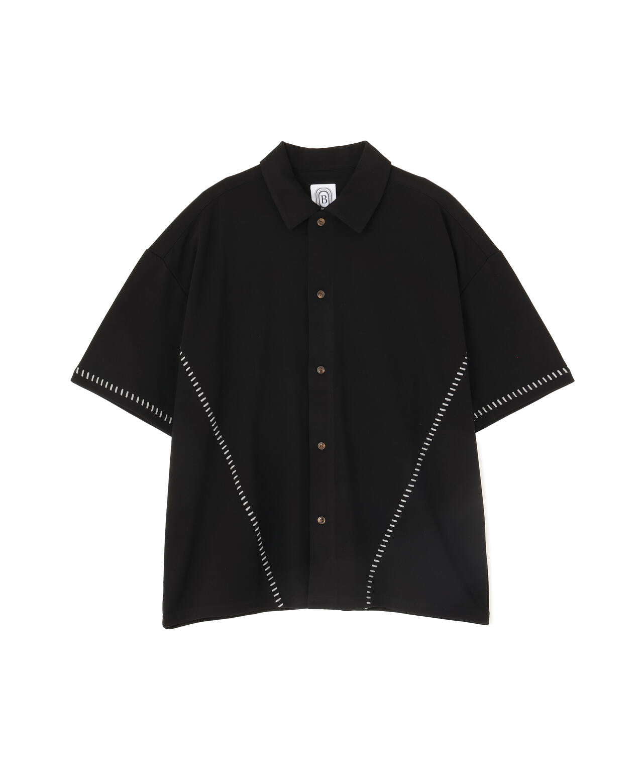 B omnivore/ビーオムニボー　STITCH S/S SHIRT ステッチシャツ