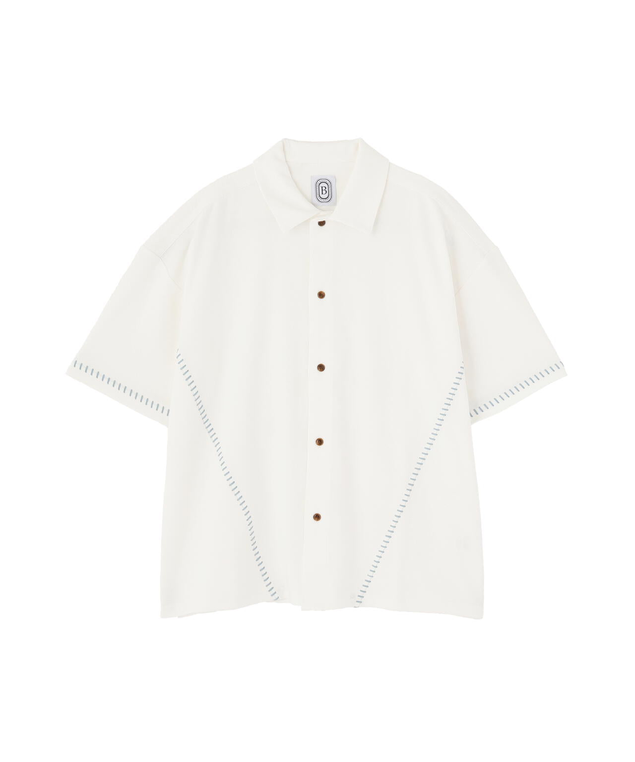 B omnivore/ビーオムニボー　STITCH S/S SHIRT ステッチシャツ