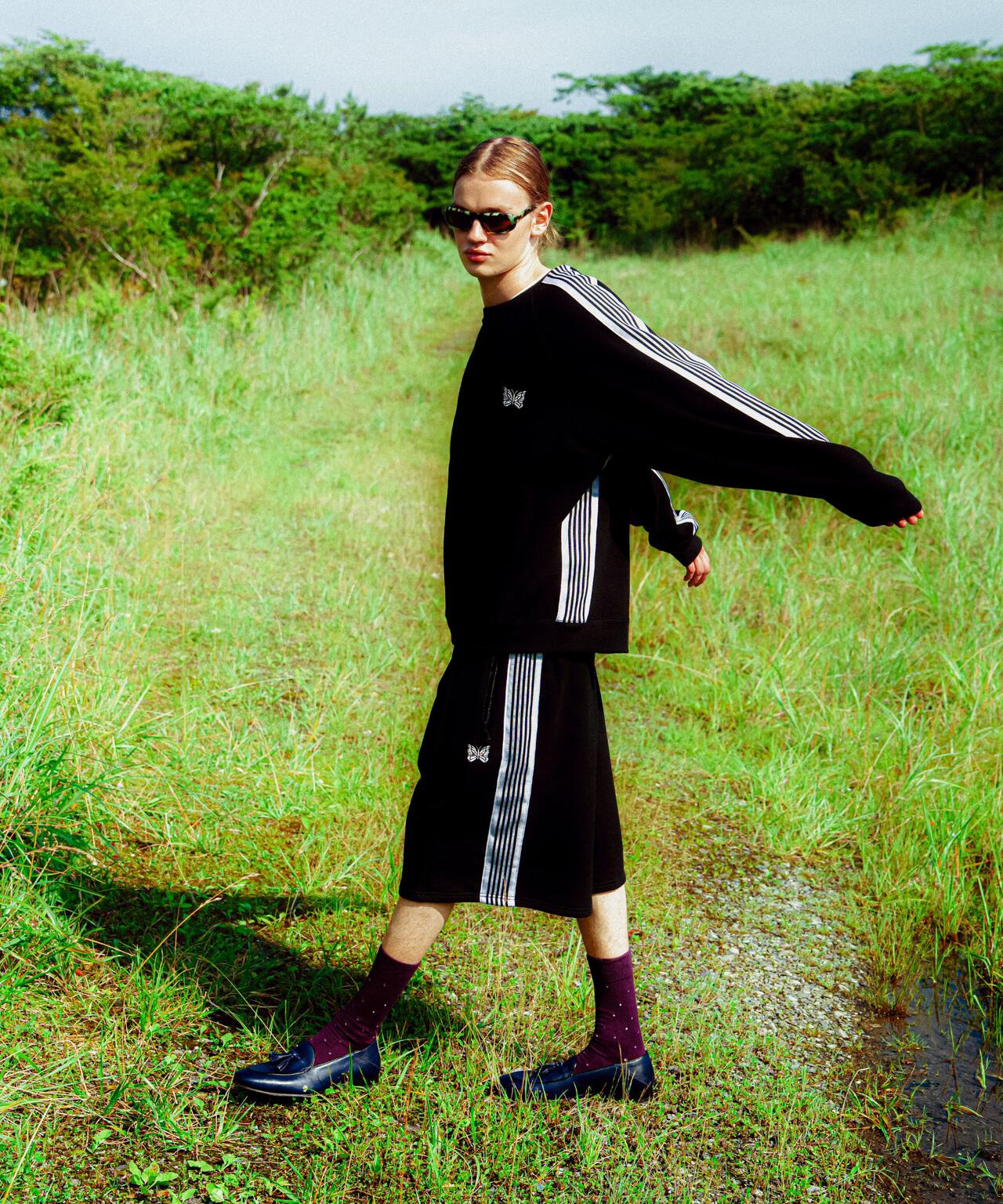 Needles/ニードルズ 別注Track Crew Neck Shirt - Cotton Jersey