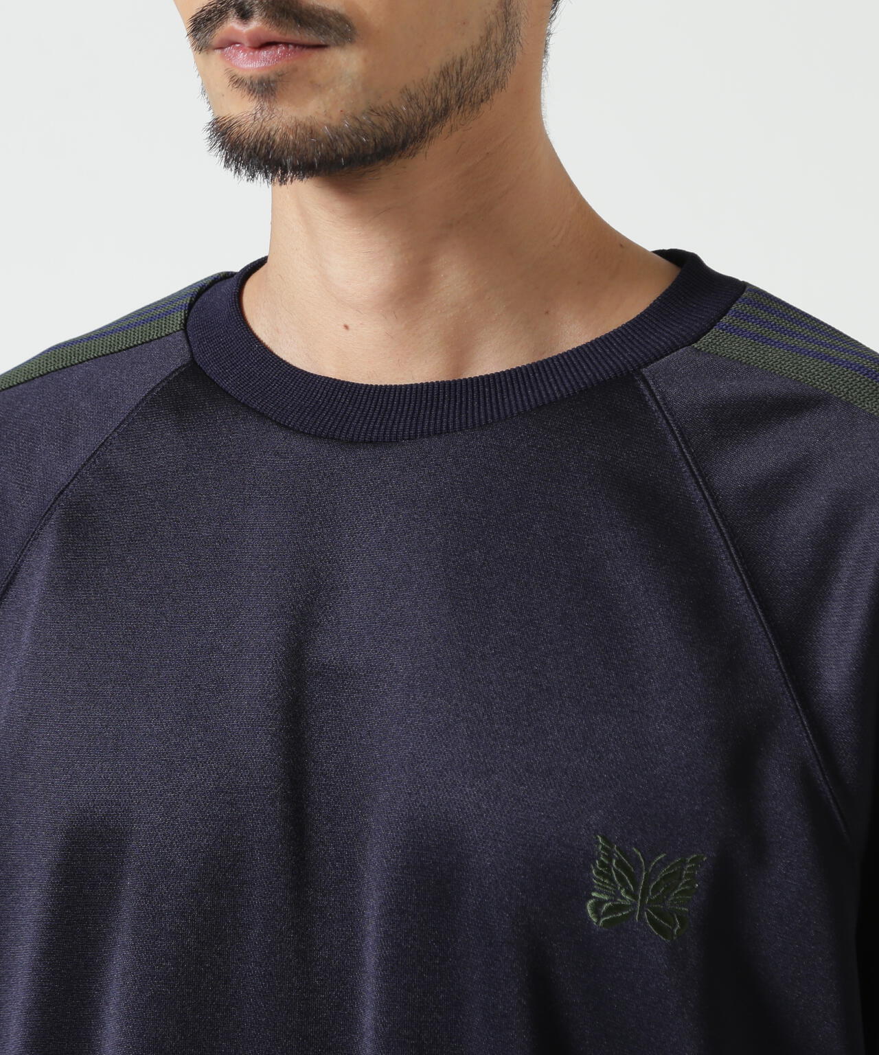 Needles/ニードルズ Track Crew Neck Shirt - Poly Smooth TY350
