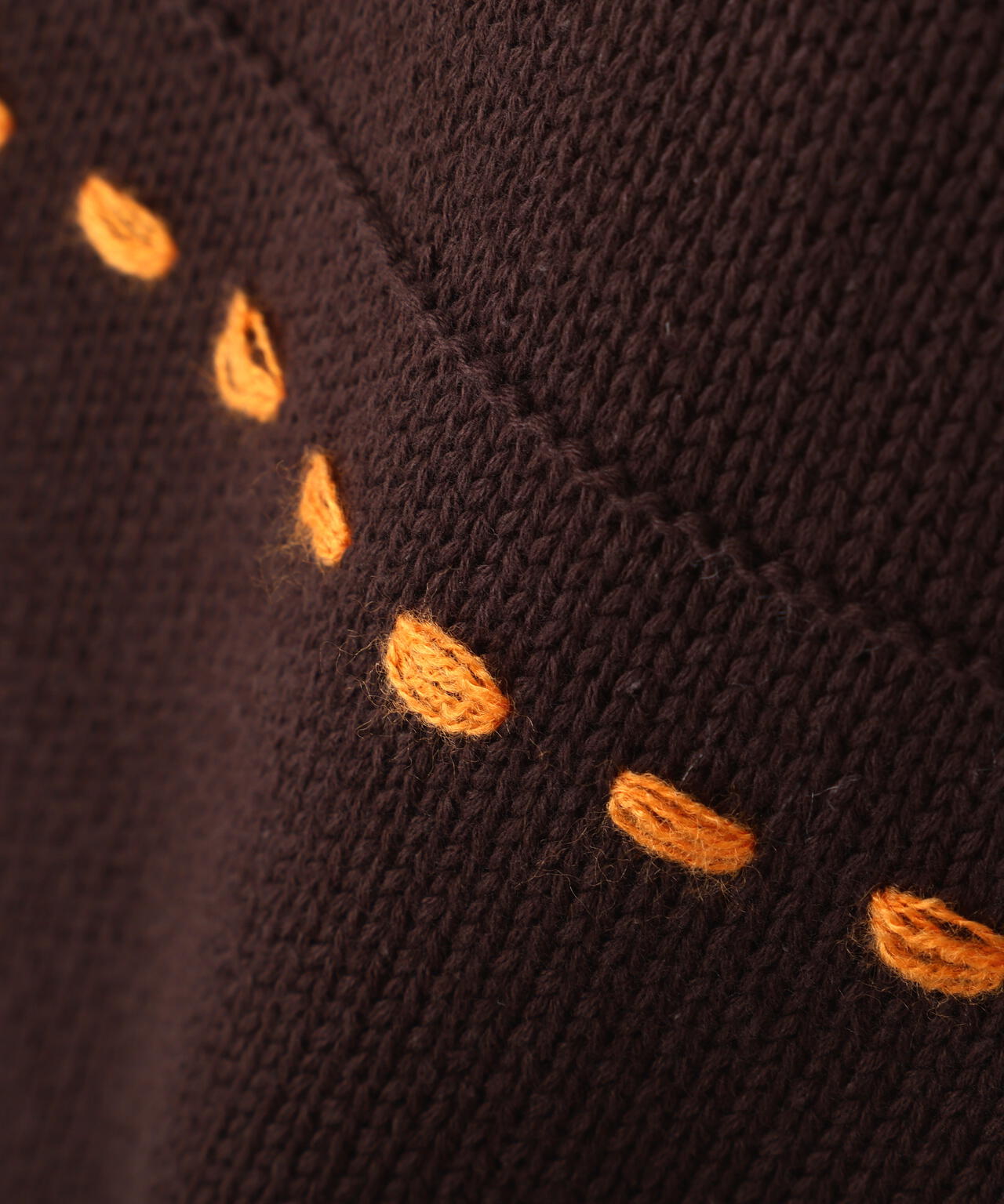 B omnivore/ビーオムニボー　HANDSTITCH CABLE KNIT CREWNECK ハンドステッチケーブルニットクルーネック