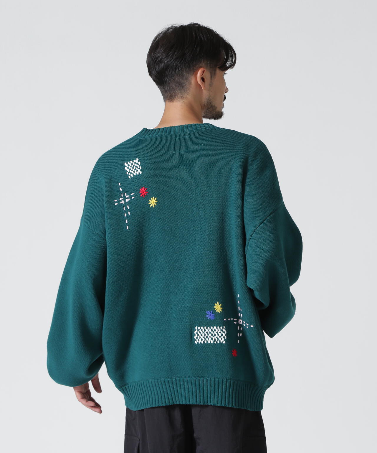 B omnivore/ビーオムニボー　HAND STITCH CARDIGAN ハンドステッチカーディガン
