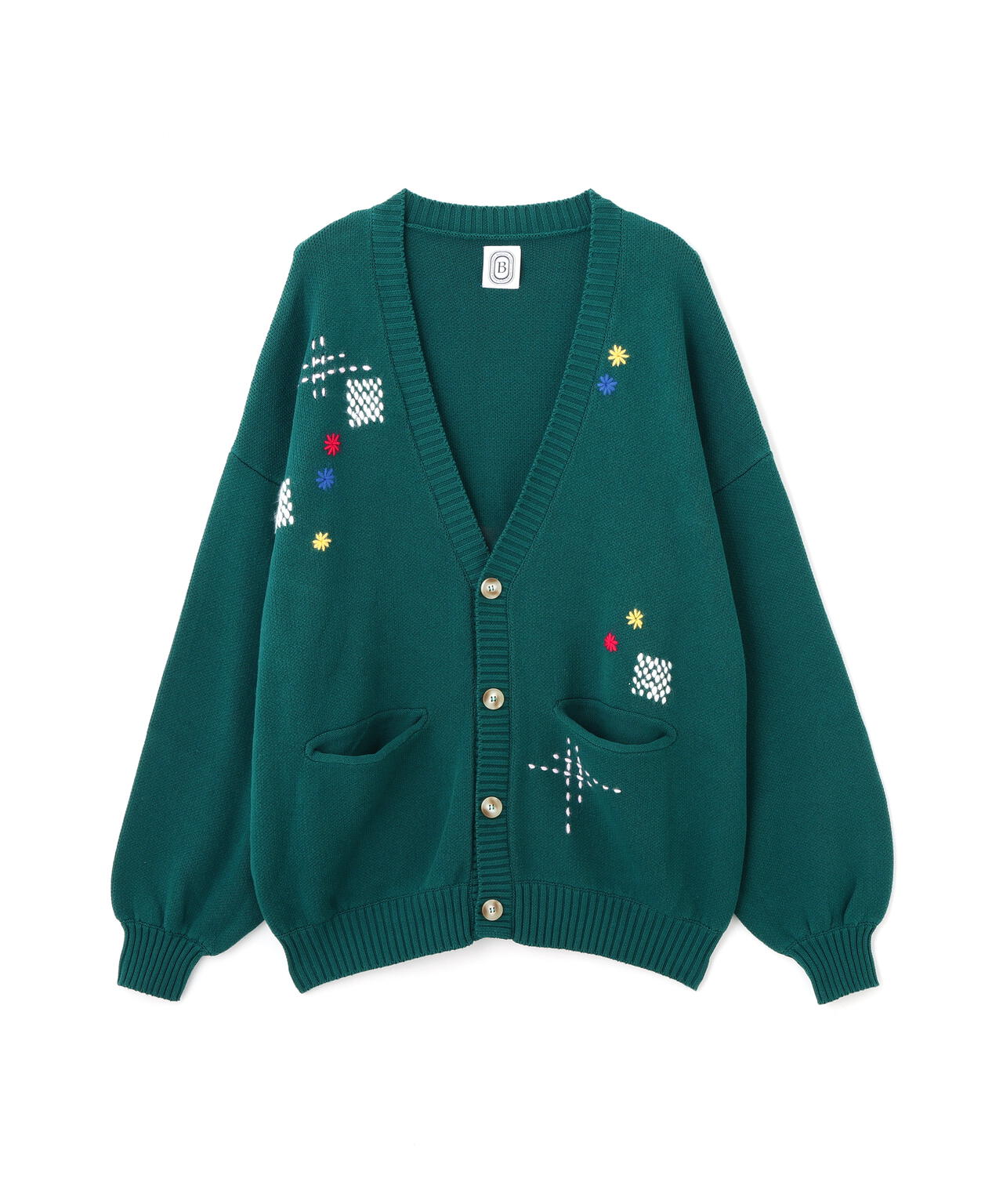 B omnivore/ビーオムニボー　HAND STITCH CARDIGAN ハンドステッチカーディガン