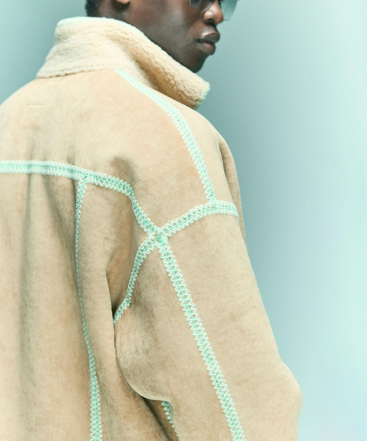 B omnivore/ビーオムニボー　FAKE MOUTON BLOUSON フェイクムートンブルゾン