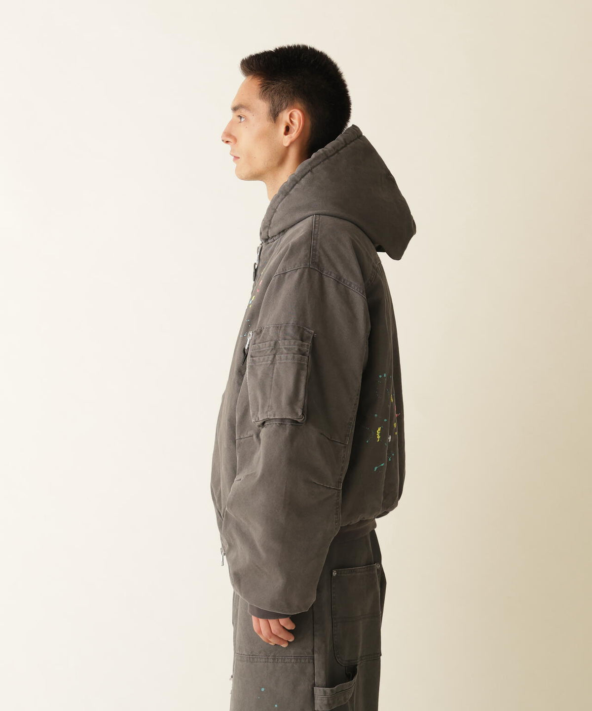 B omnivore/ビーオムニボー　DUCK HOOD JACKET ダックフードジャケット