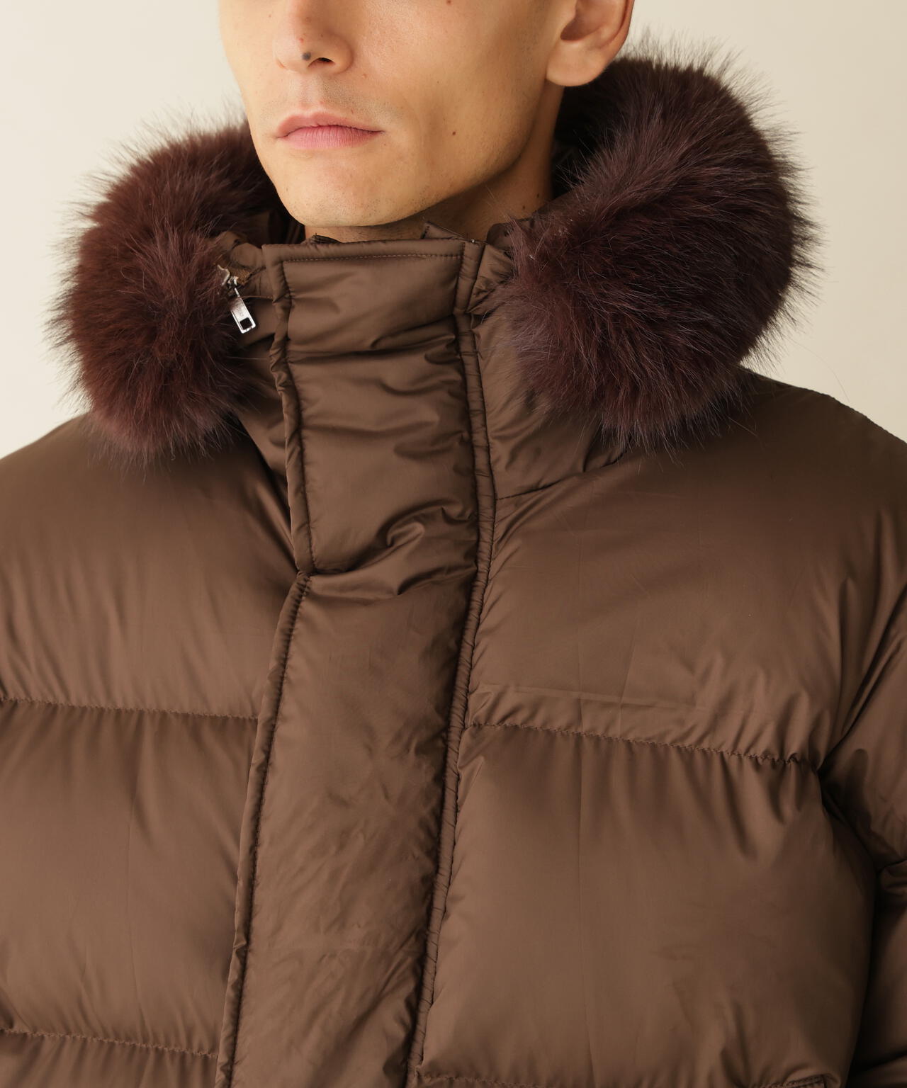 B omnivore/ビーオムニボー HOOD FUR BLOUSON フードファーブルゾン
