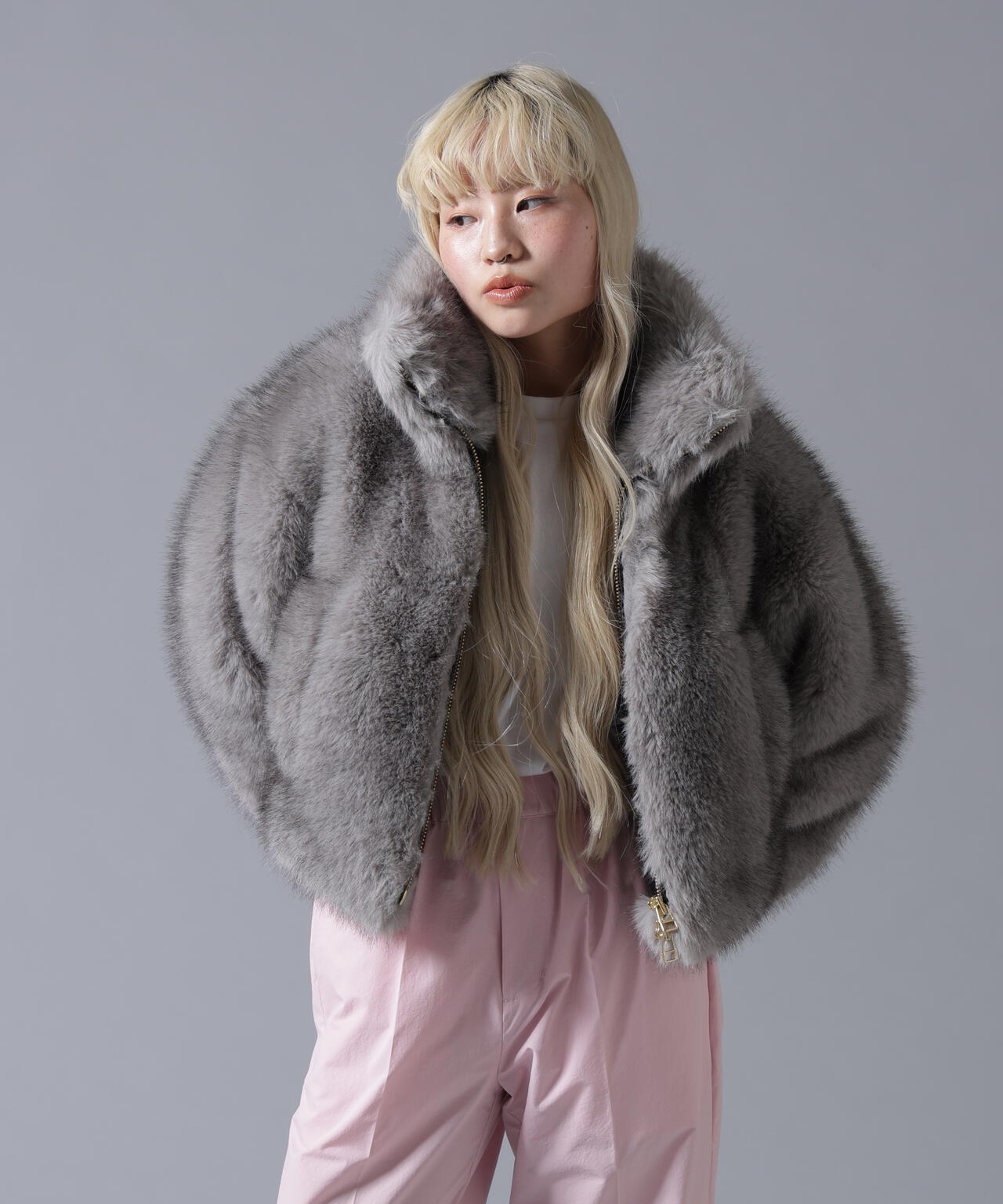 B omnivore/ビーオムニボー ECO FUR STAND BLOUSON | BEAVER（ビーバー