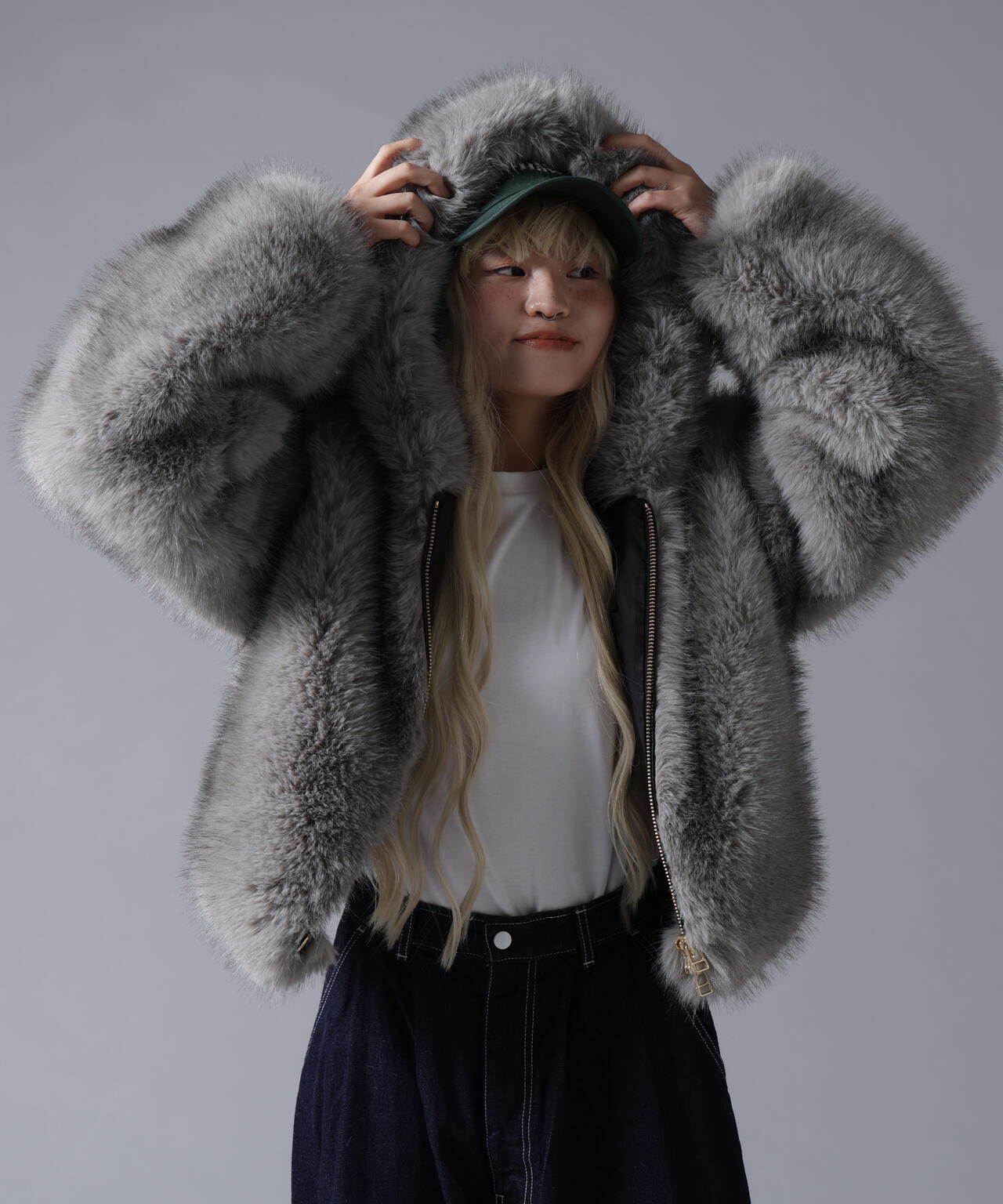 B omnivore/ビーオムニボー ECO FUR HOOD BLOUSON | BEAVER（ビーバー