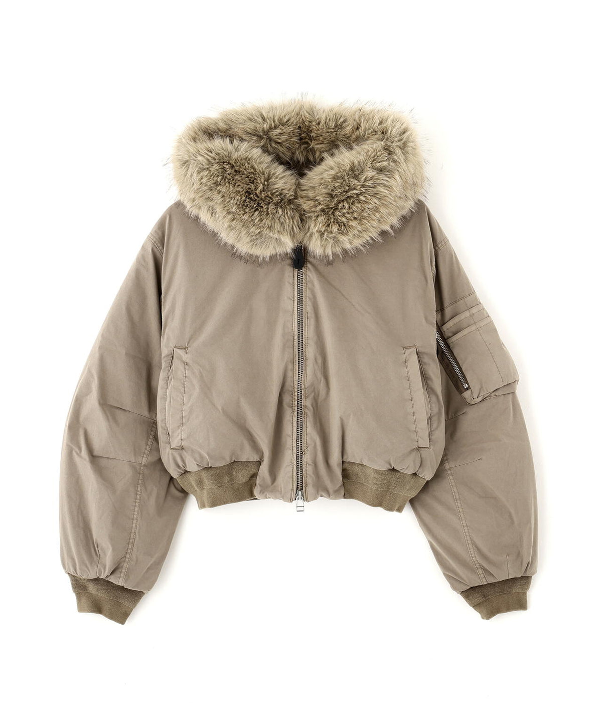 B omnivore/ビーオムニボー　COTTON NYLON FUR BLOUSON