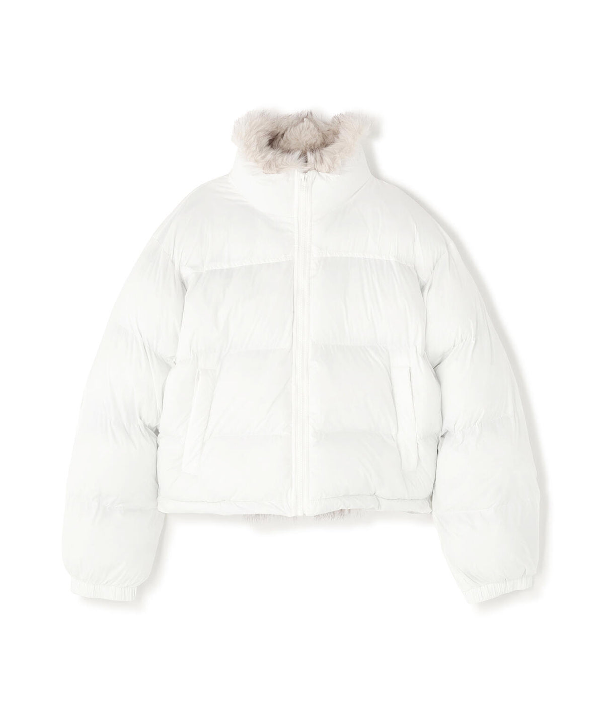 B omnivore/ビーオムニボー　NYLON FUR STAND BLOUSON