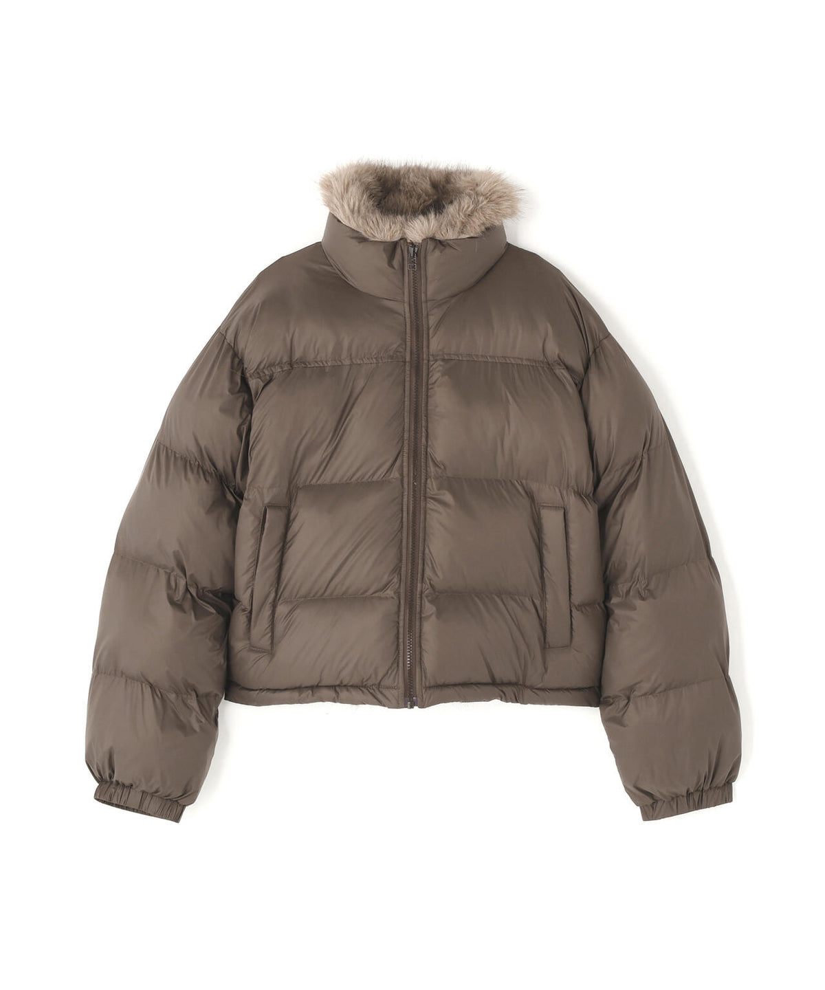 B omnivore/ビーオムニボー　NYLON FUR STAND BLOUSON