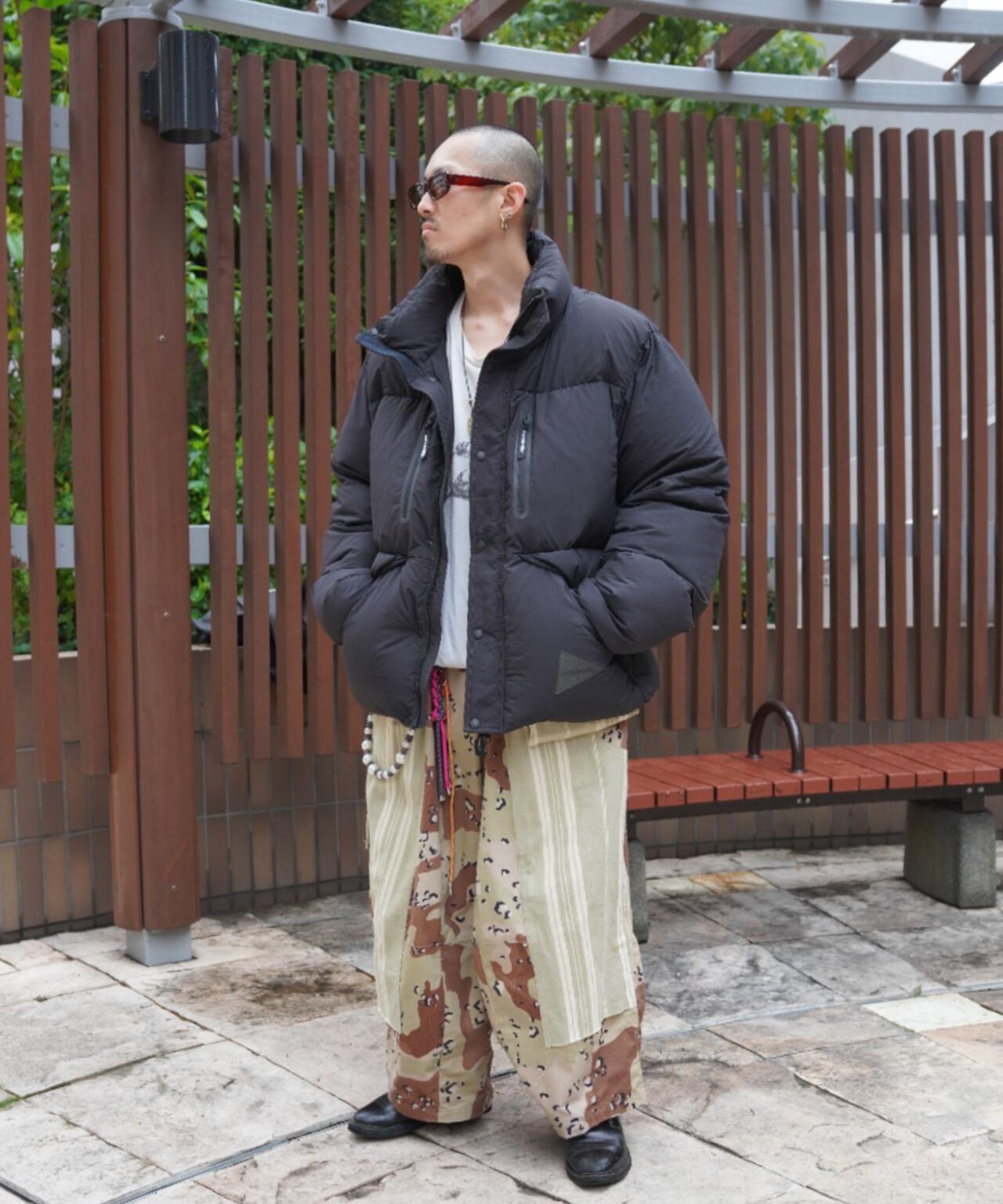 and wander/アンドワンダー puffer down jacket パファーダウン